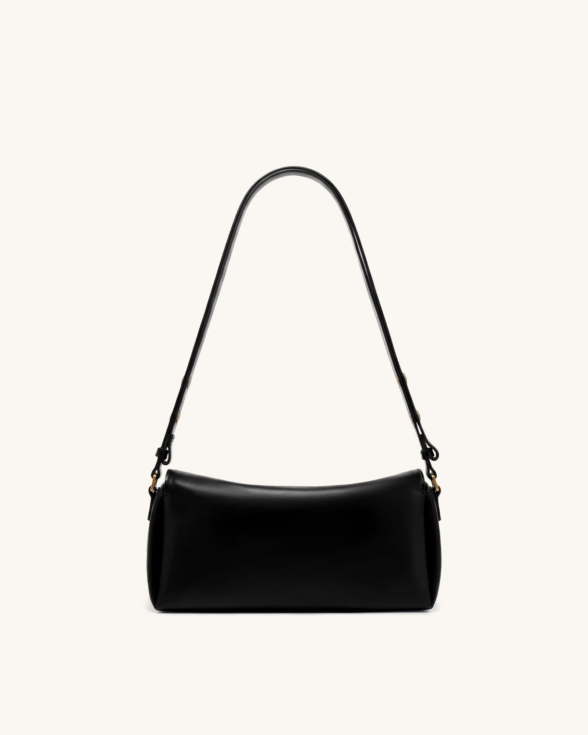 Lucia Schultertasche mit asymmetrischer Klappe - Schwarz - Image 3