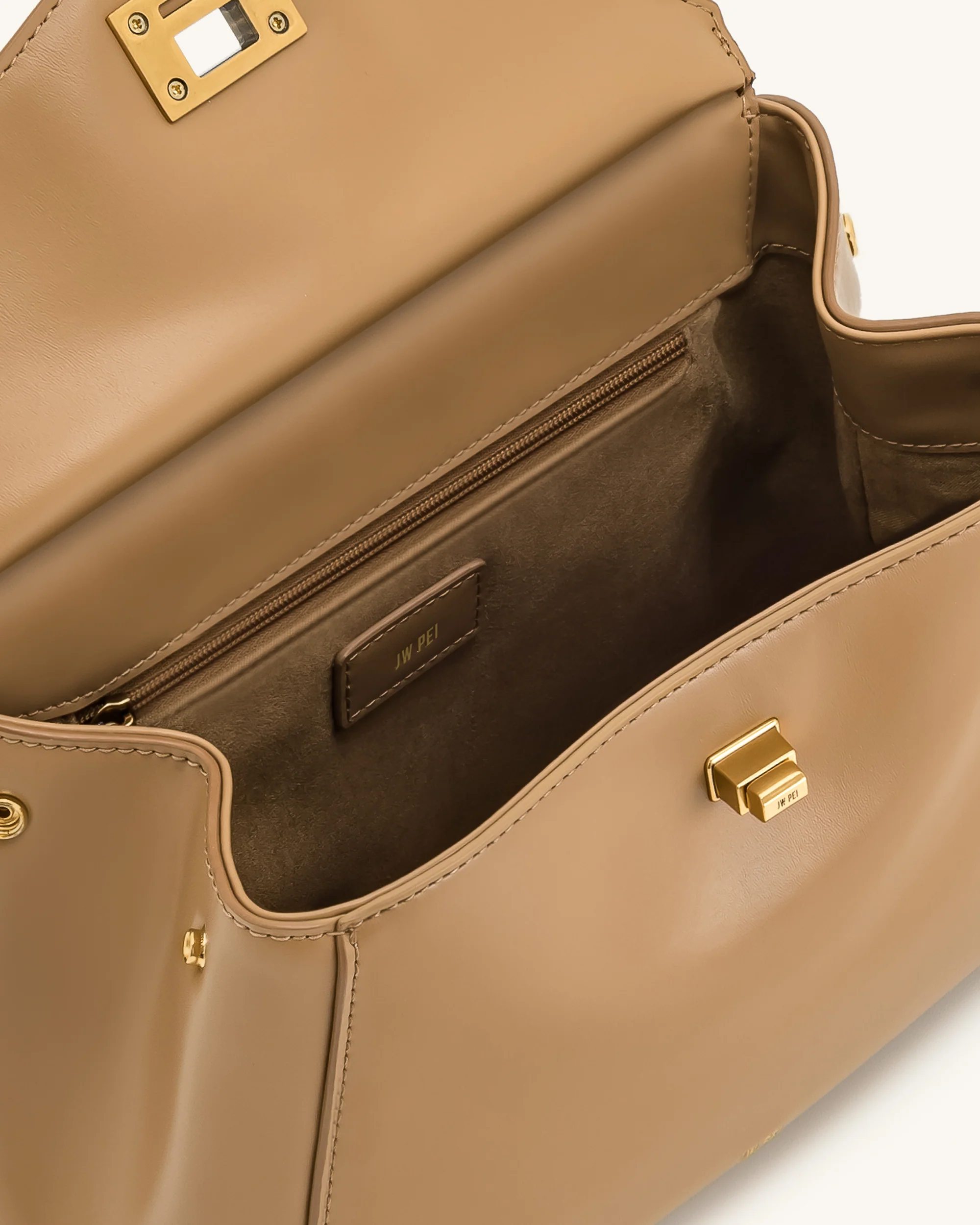 Lucia Klassische Top-Handtasche - Braun - Image 4