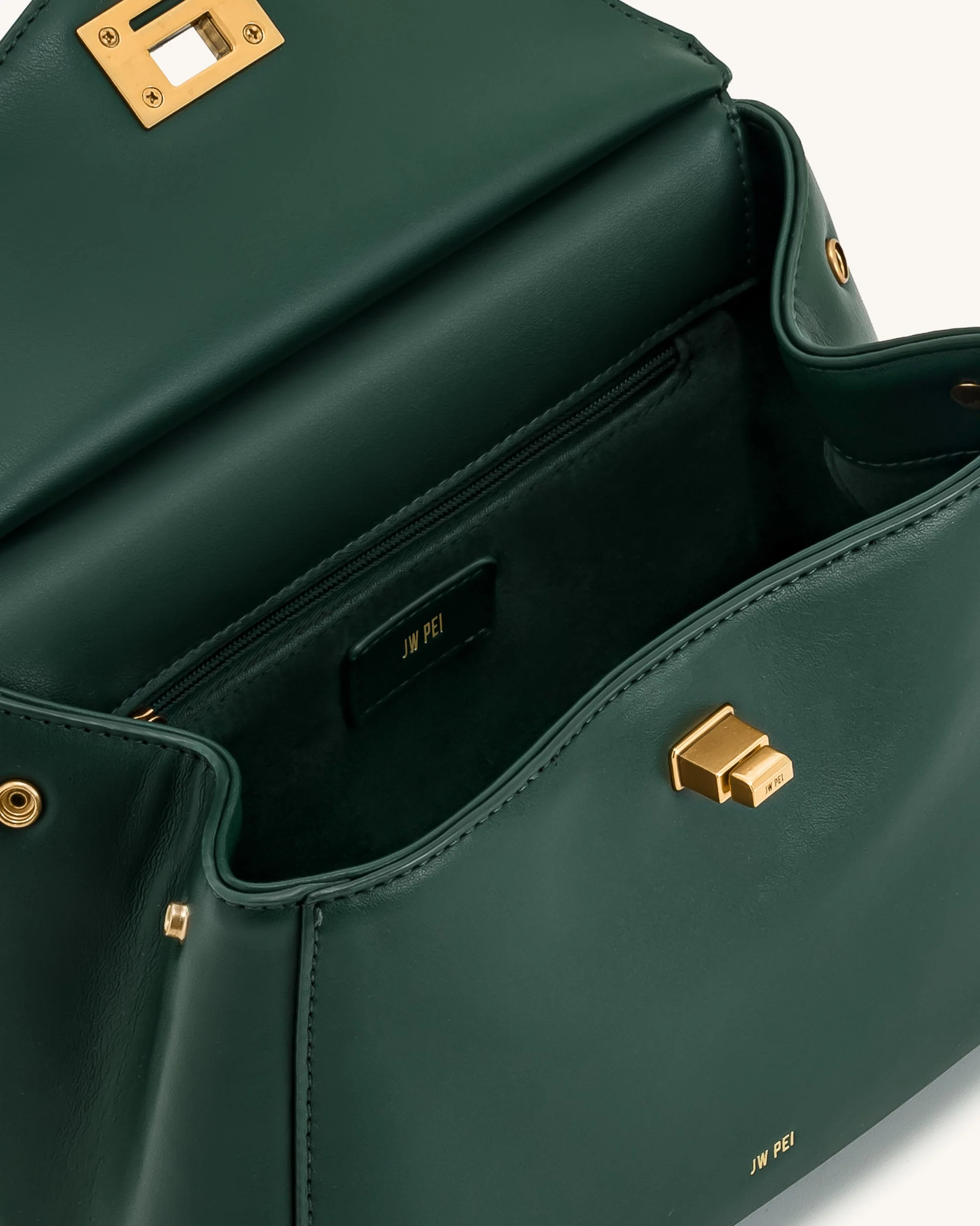 Lucia Klassische Handtasche - Dunkelgrün - Image 4