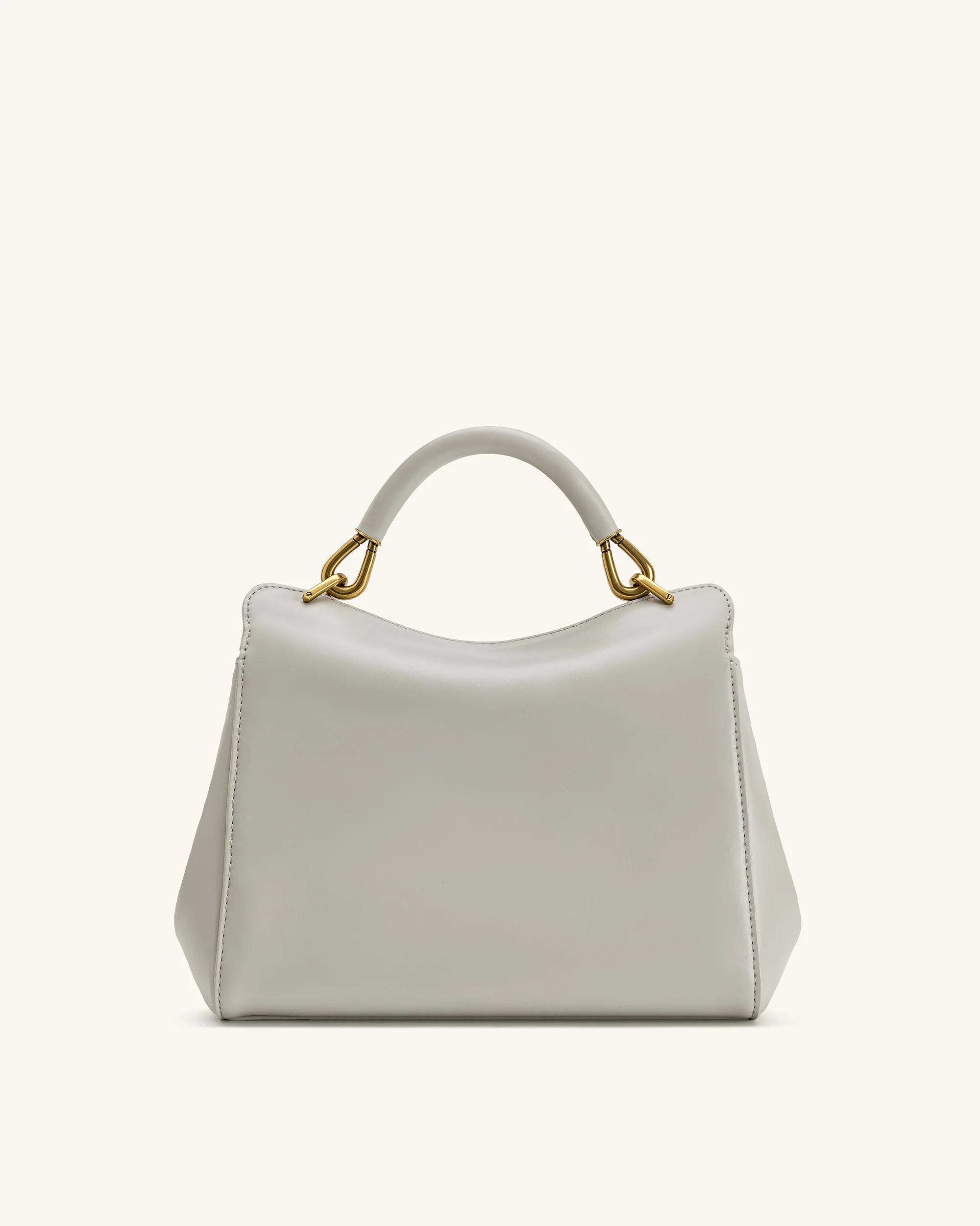 Lucia Klassische Handtasche – Hellgrau - Image 3