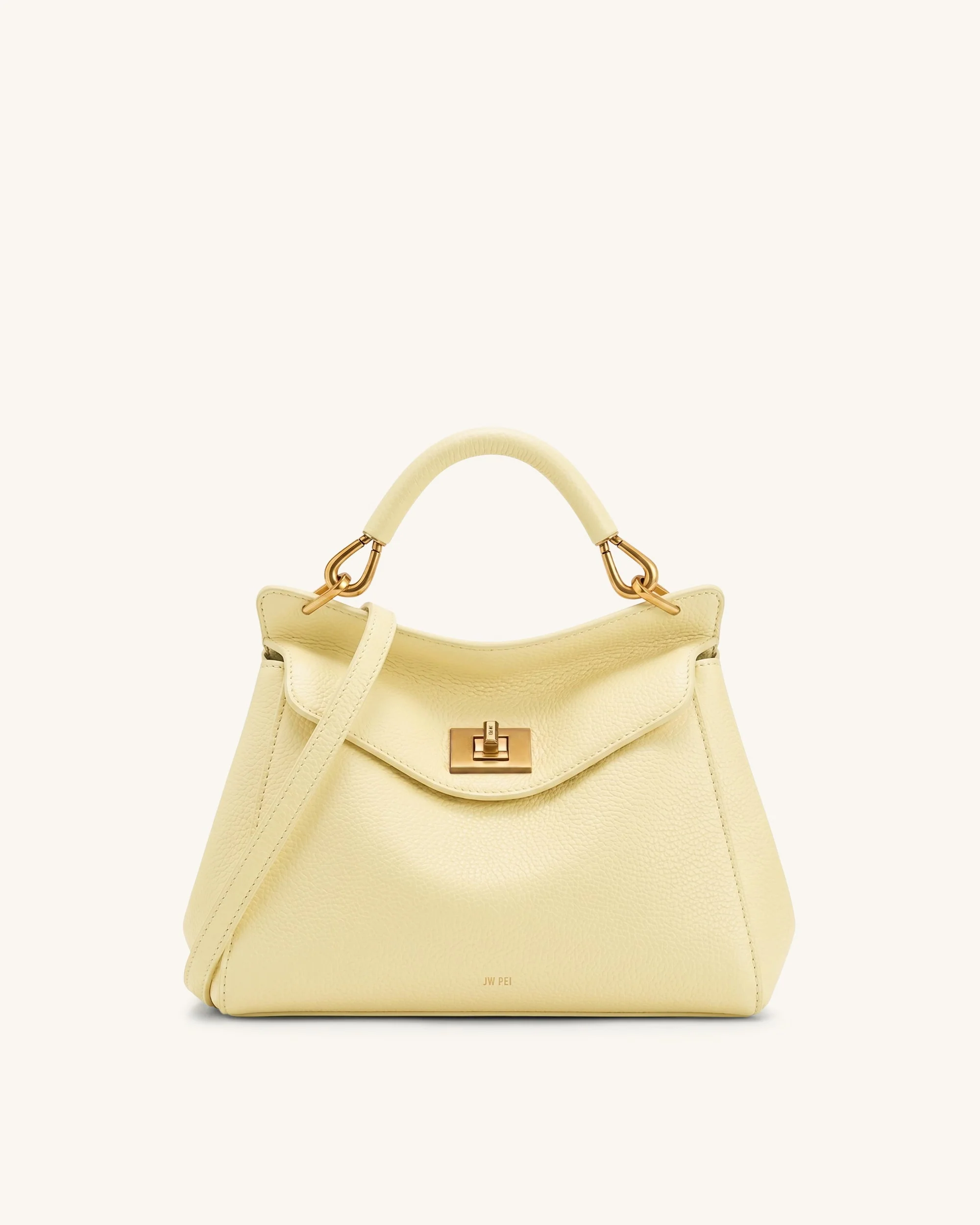 Lucia Klassische Henkeltasche - Hellgelb