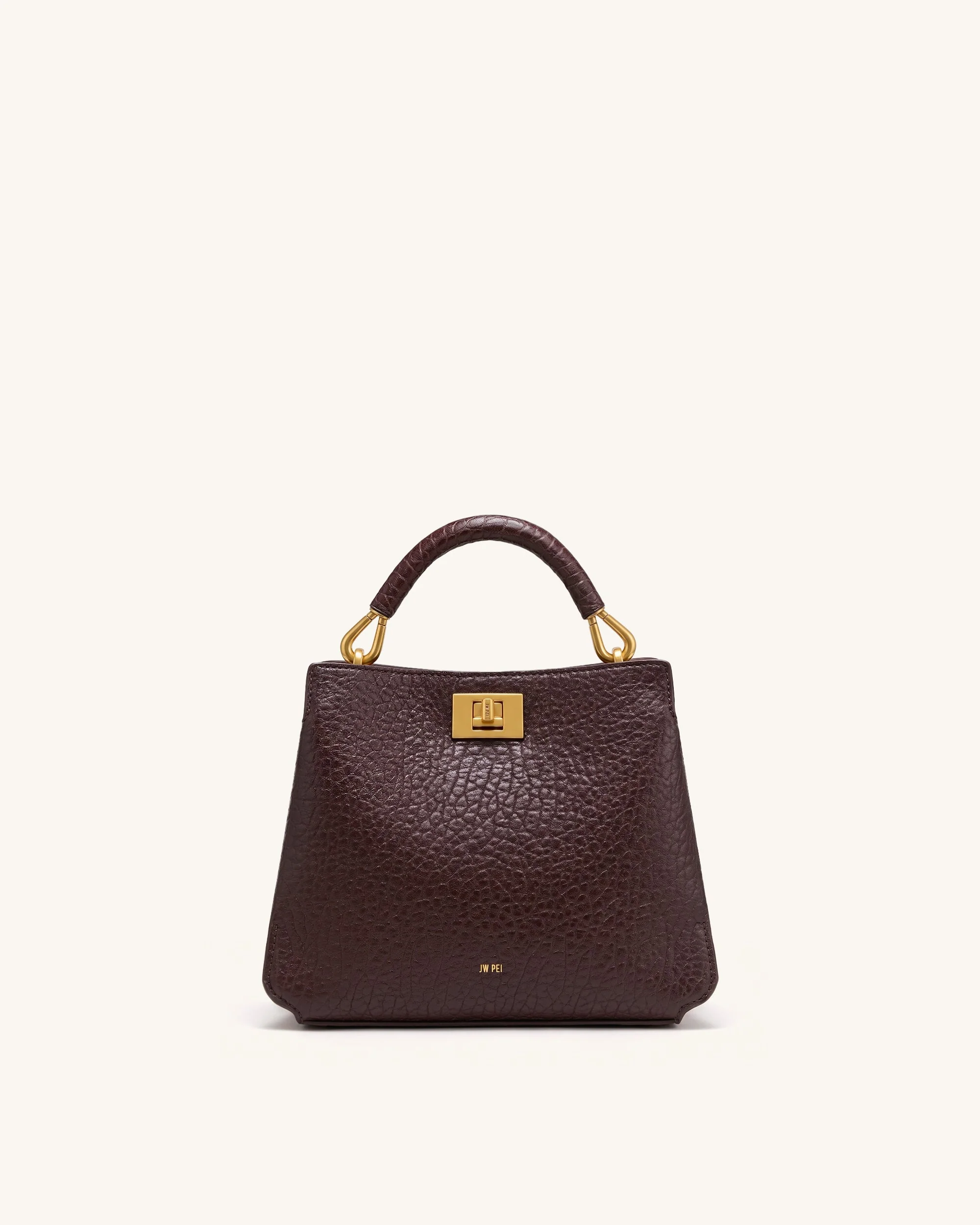 Lucia Henkeltasche in Elefanten-Optik - Dunkelbraun - Image 3
