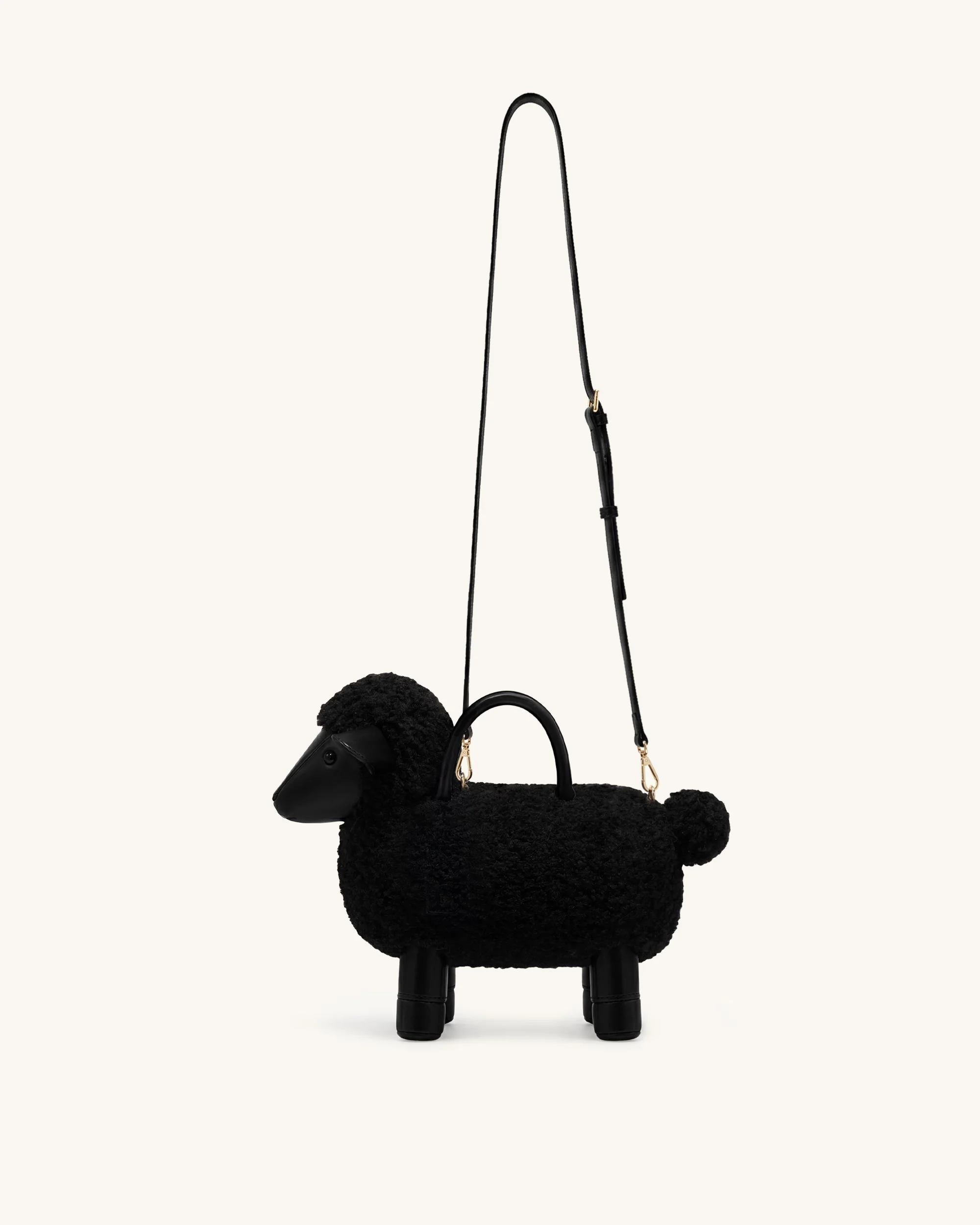 Luna Schaf-Henkeltasche - Schwarz - Image 2