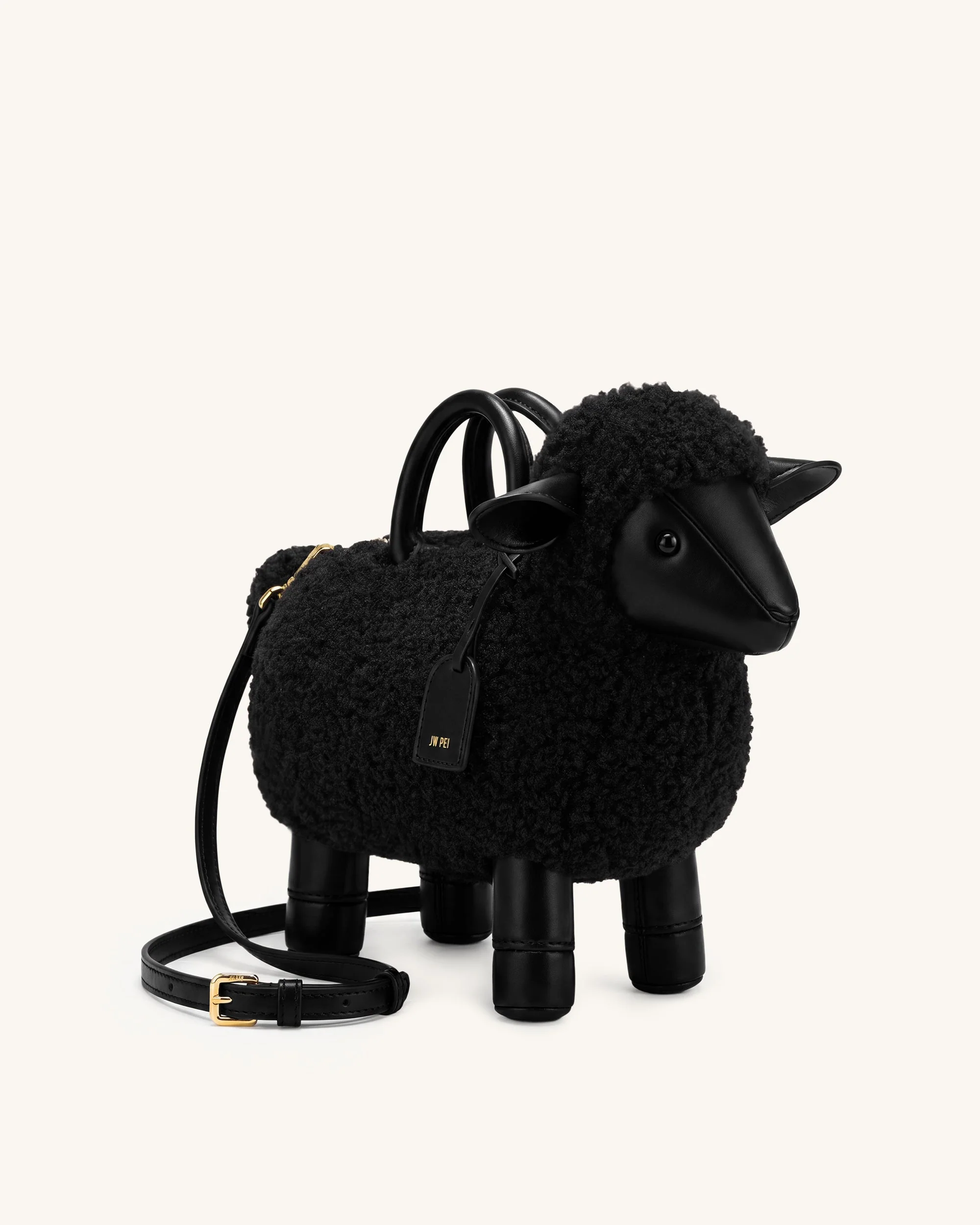 Luna Schaf-Henkeltasche - Schwarz - Image 3