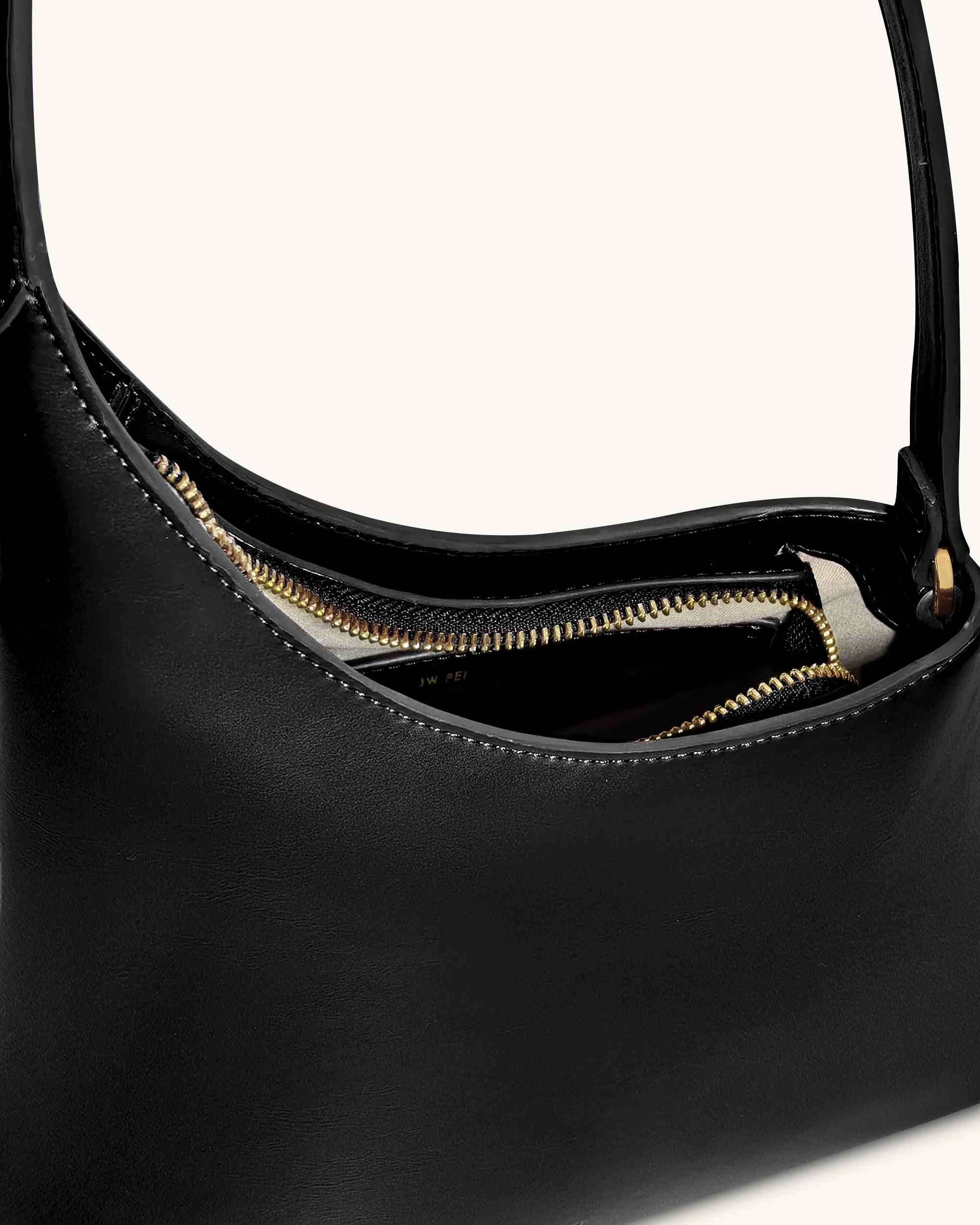 Lyra Schultertasche – Schwarz - Image 5