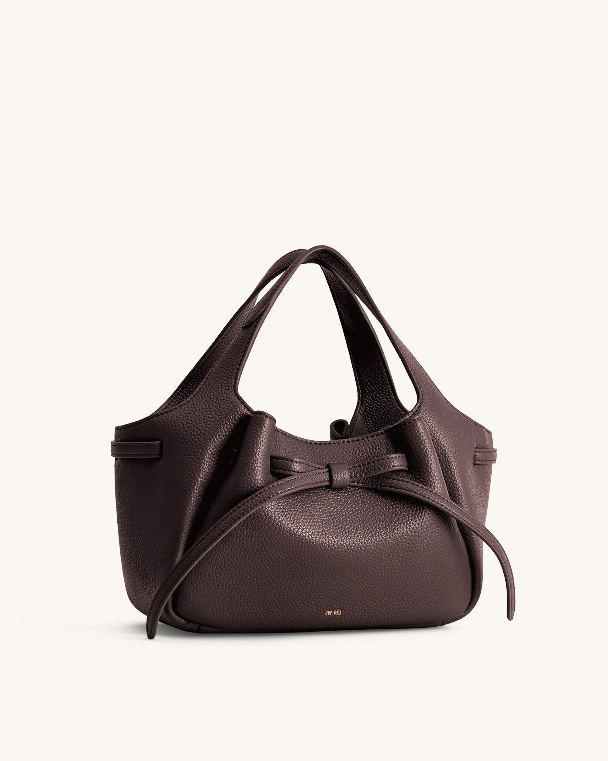 Mabel Weiche Tote Bag mit Schleife - Dunkelbraun - Image 3