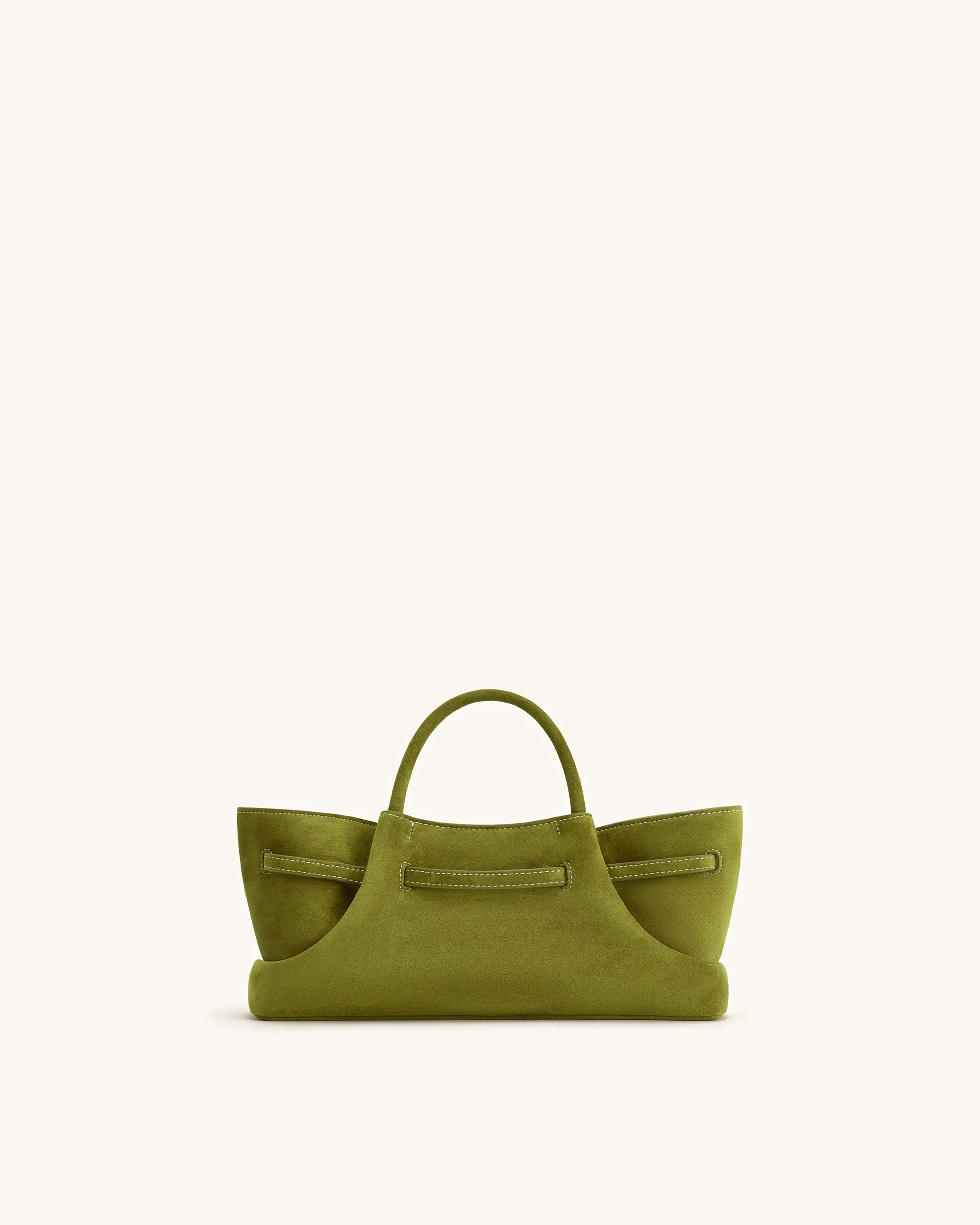 Maeve Tote Bag aus Kunstwildleder mit Dackel-Metallanhänger – Olivgrün - Image 5