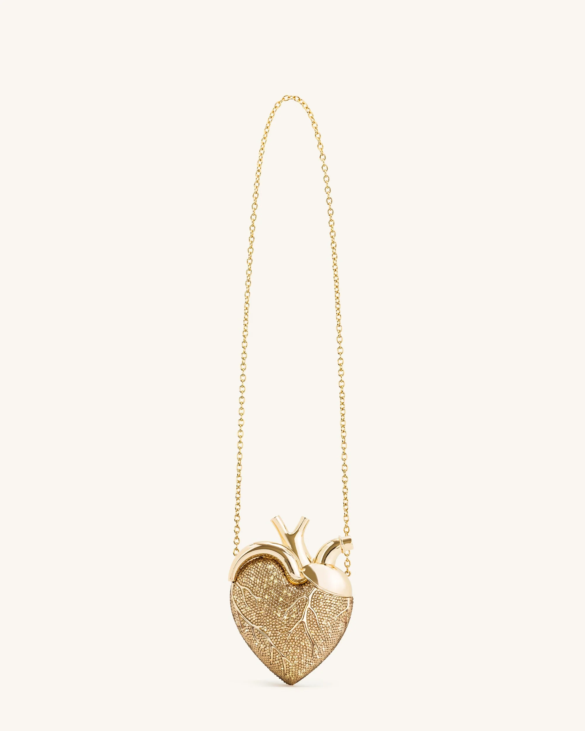 Maren Kunstkristall-Herzförmige Tasche - Gold - Image 2