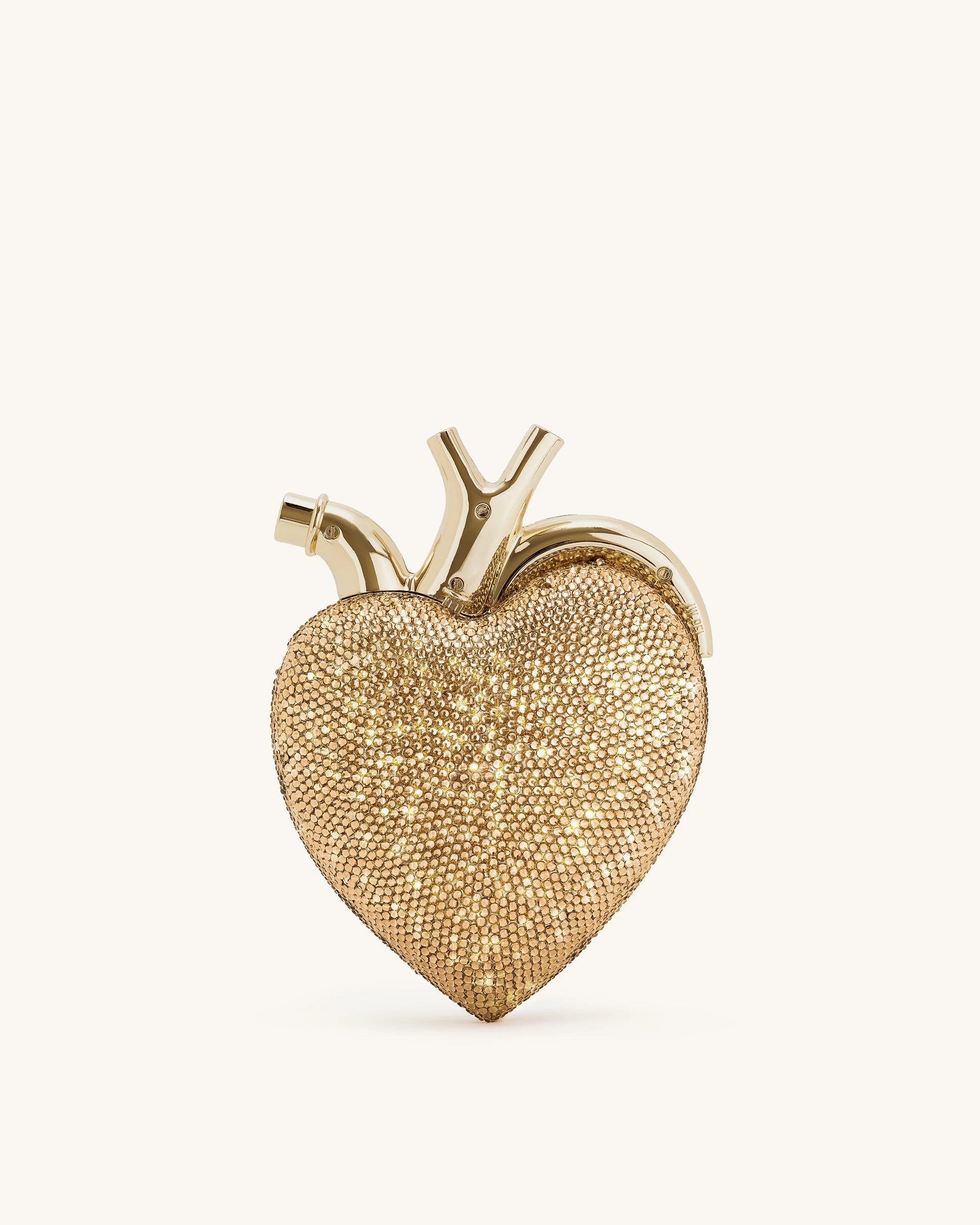 Maren Kunstkristall-Herzförmige Tasche - Gold - Image 3