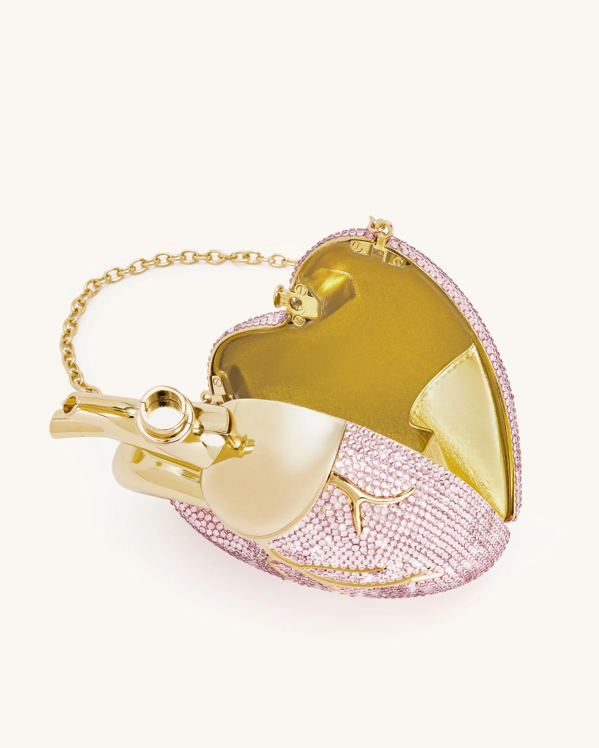 Maren Kunststoffkristall-Herzformtasche - Rosa - Image 6