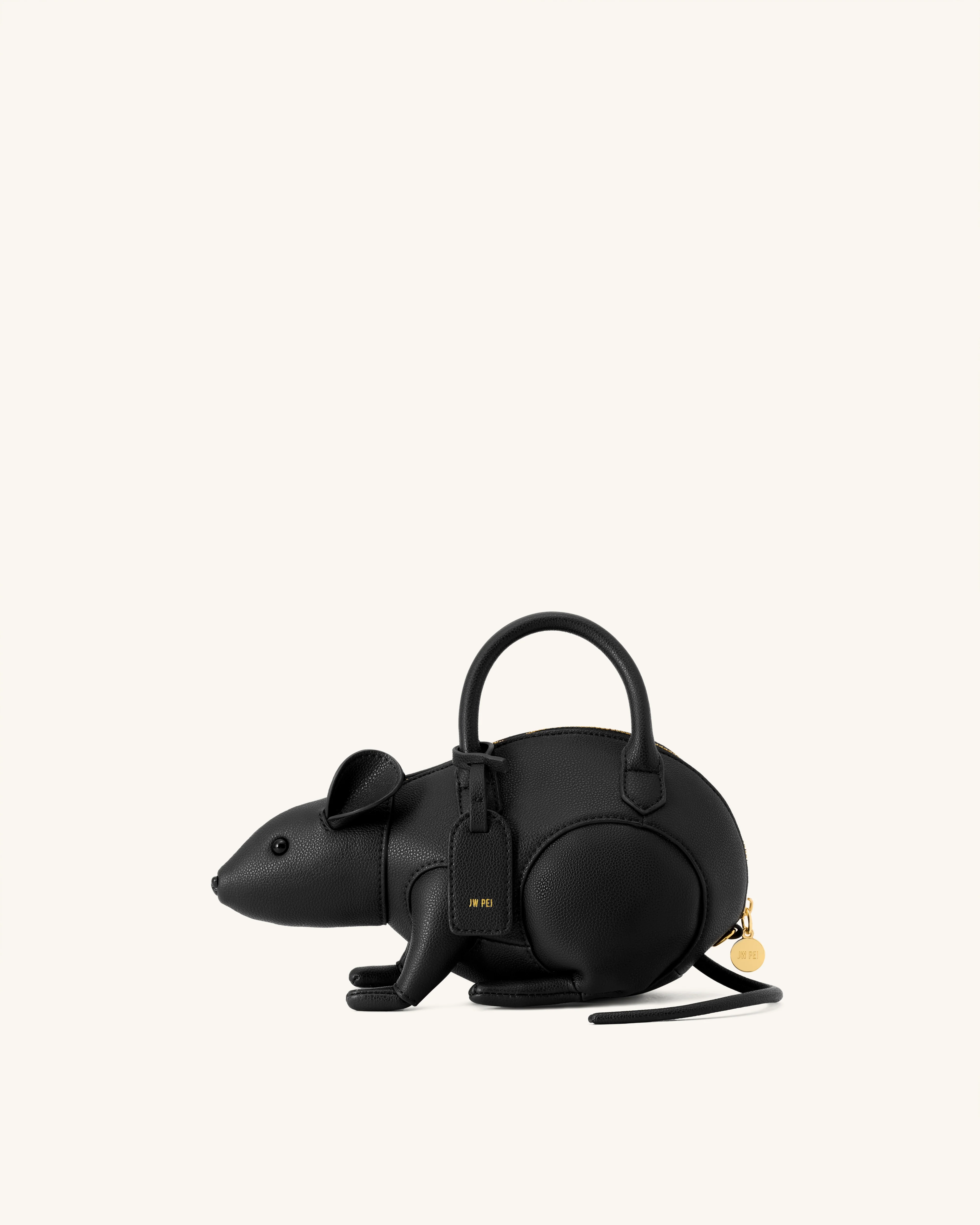 Mia Maus-Henkeltasche - Schwarz