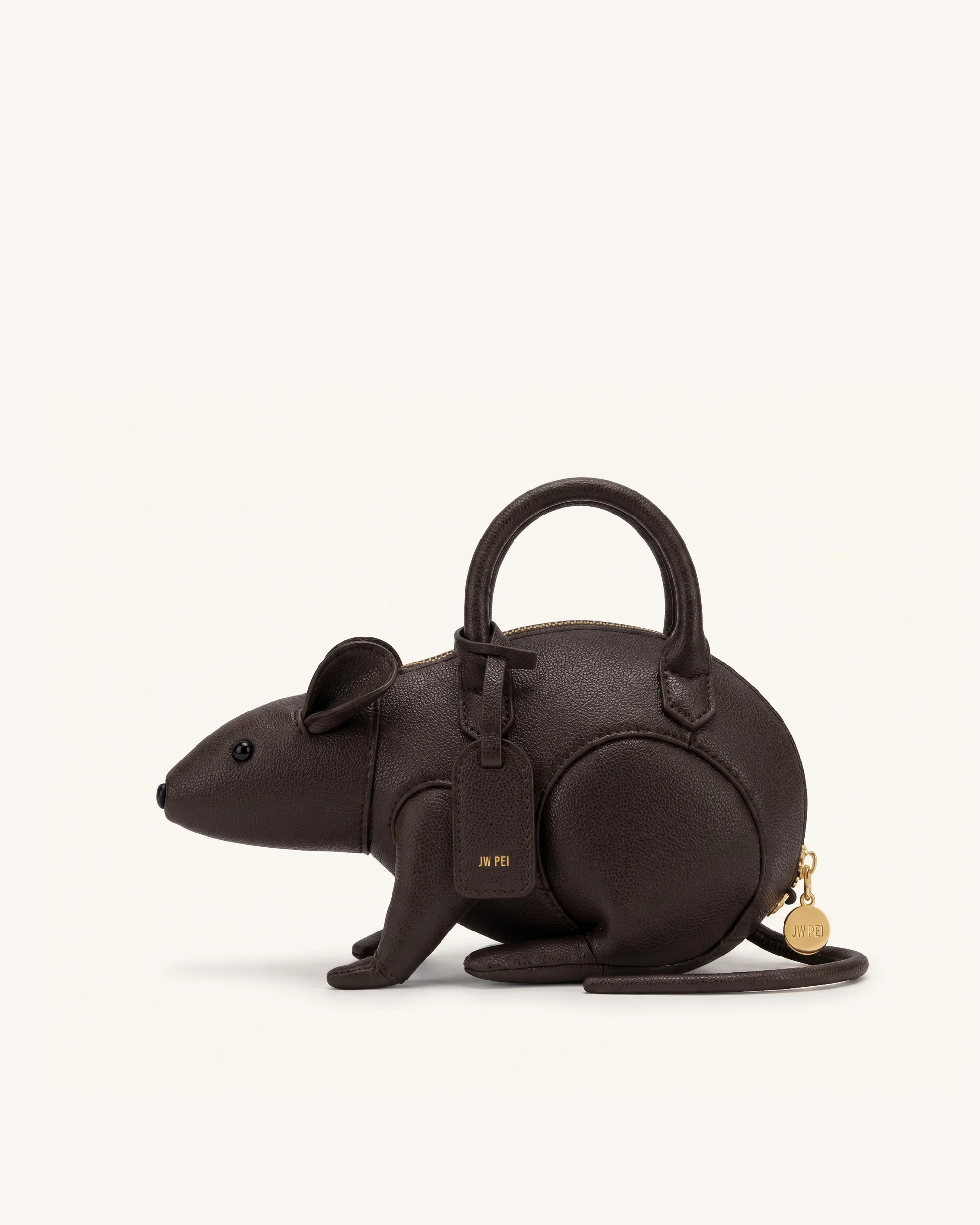 Mia Maus-Henkeltasche - Dunkelbraun