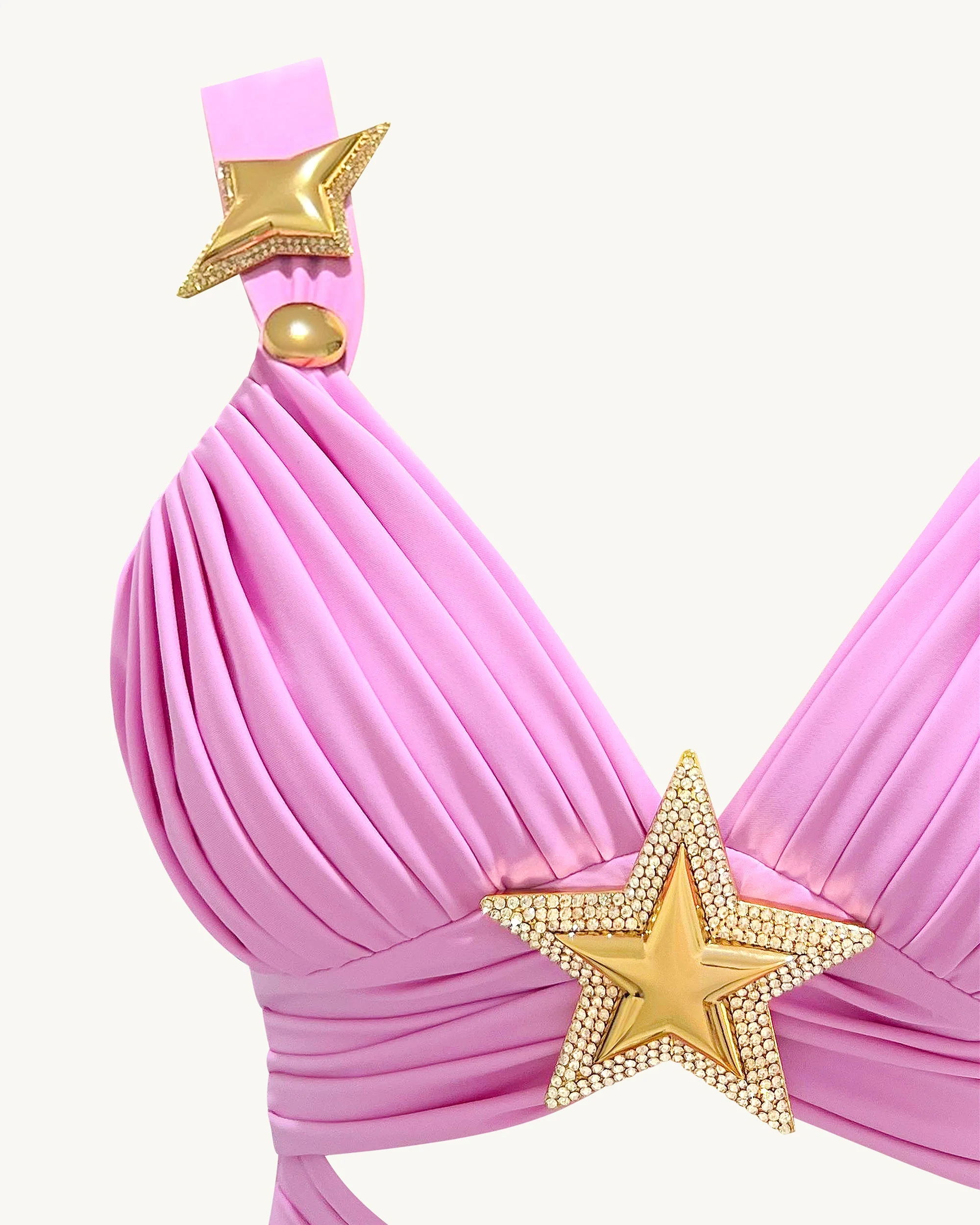 Minikleid mit Sternendetails – Rosa - Image 5