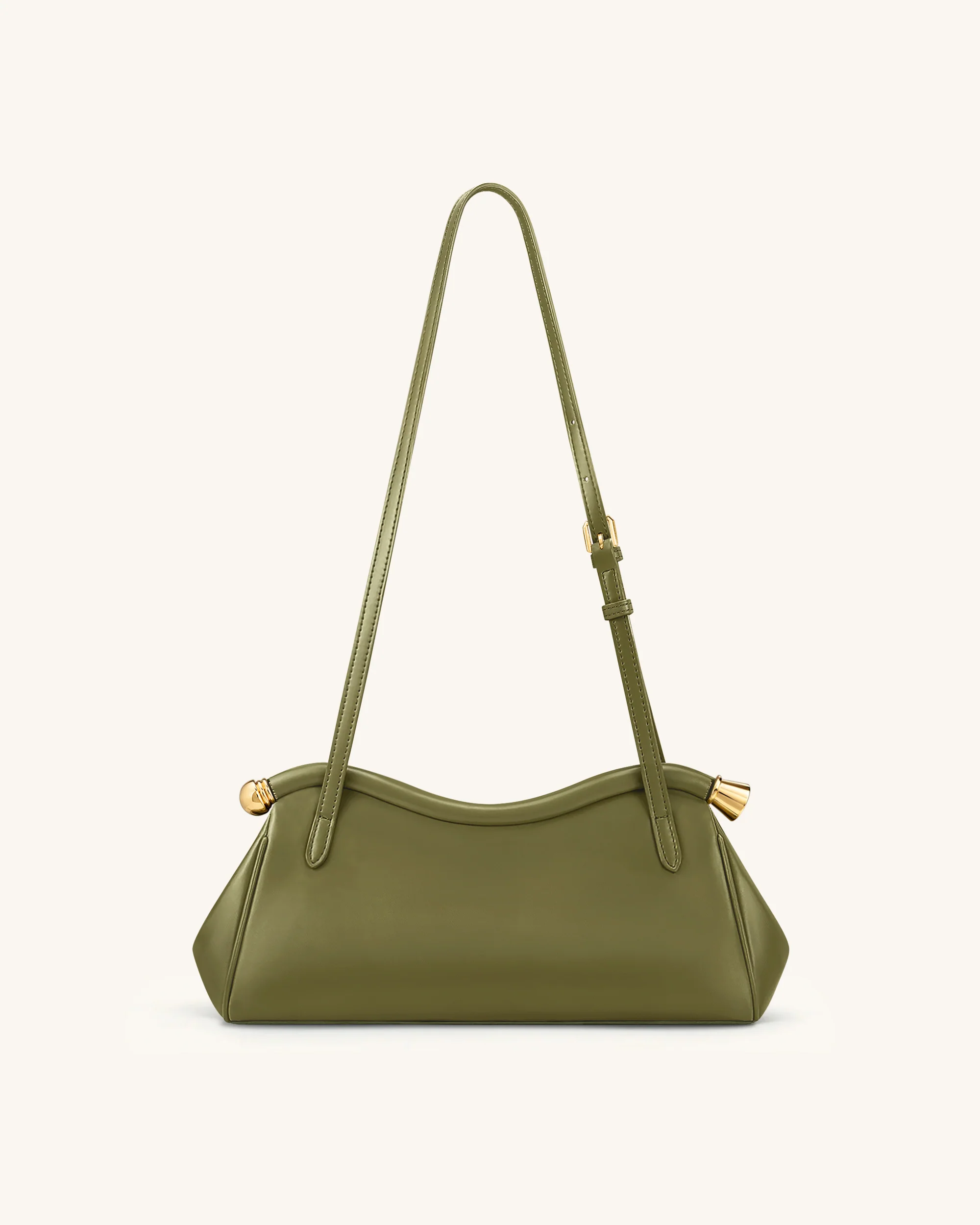 Naomi Geschwungene Schultertasche - Olivgrün - Image 3