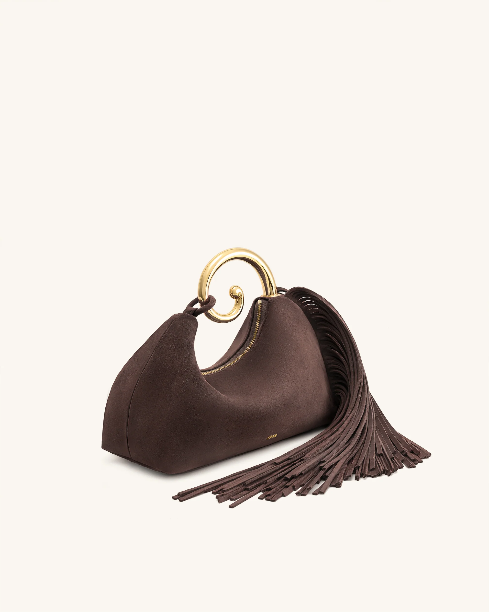 Nell Fransen Hardware Top Handle Tasche - Dunkelbraun - Image 3