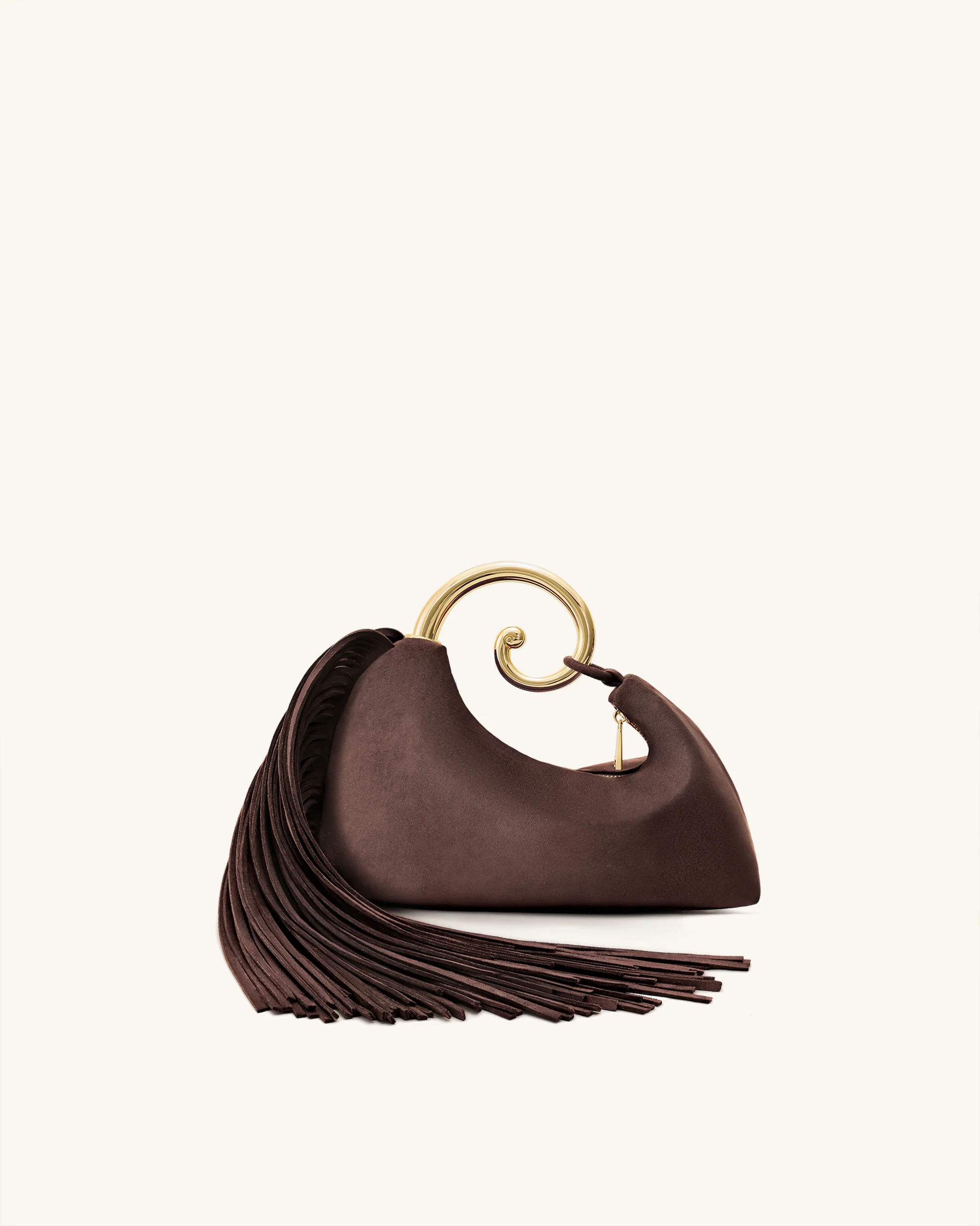 Nell Fransen Hardware Top Handle Tasche - Dunkelbraun - Image 4