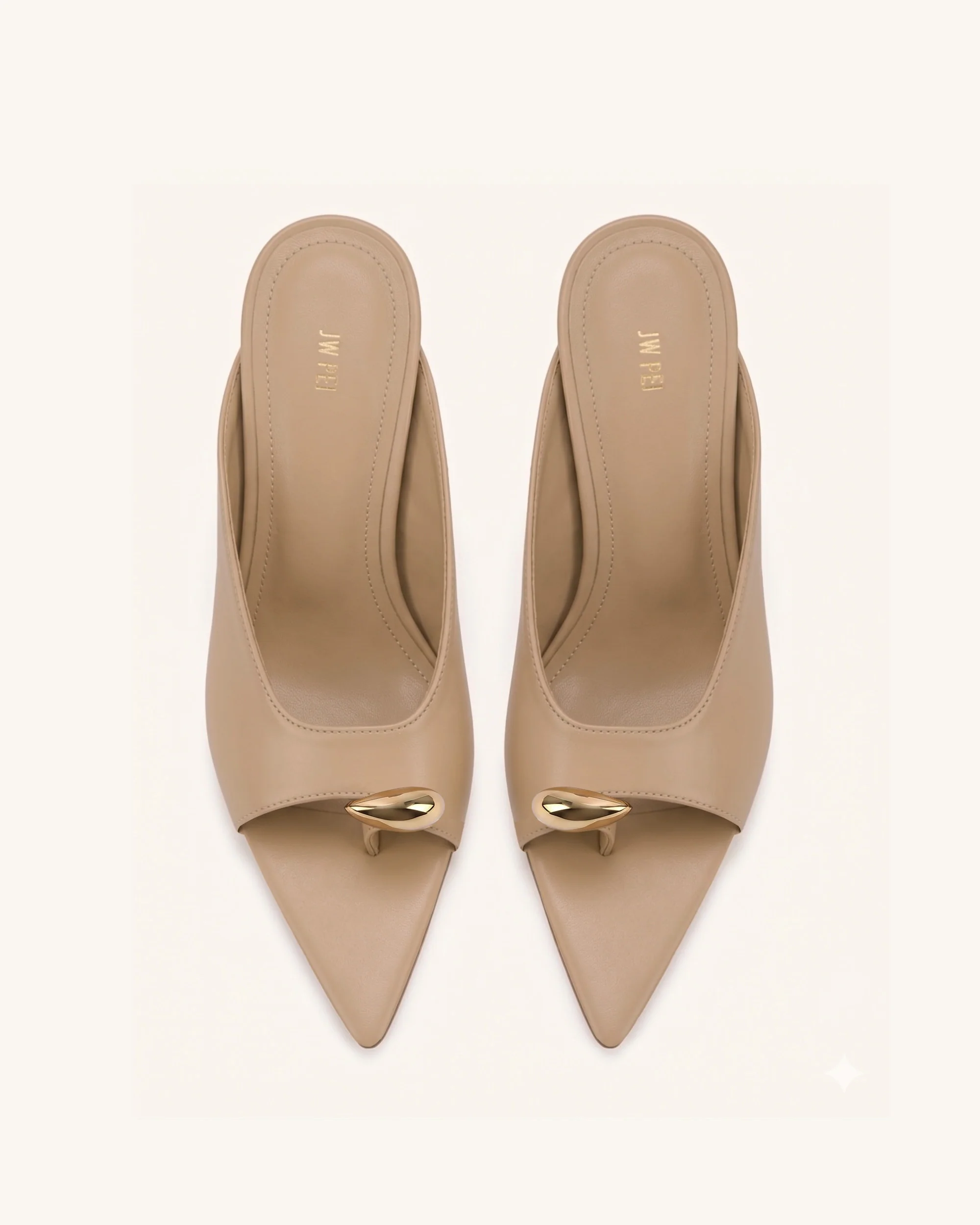 Noemi Spitze Mule-Heels - Khaki - Image 3