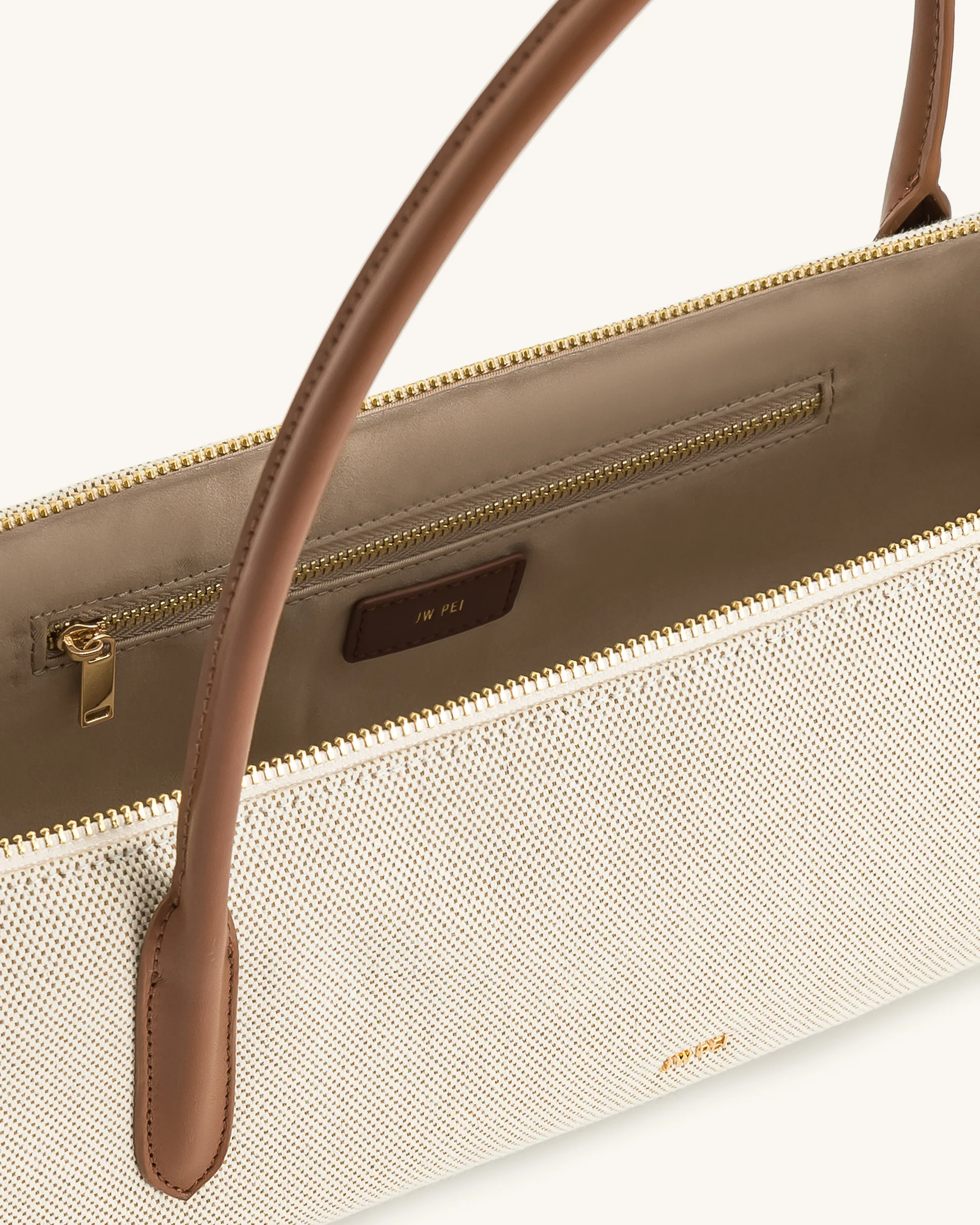 Nova Schultertasche - Braunes Canvas - Image 4