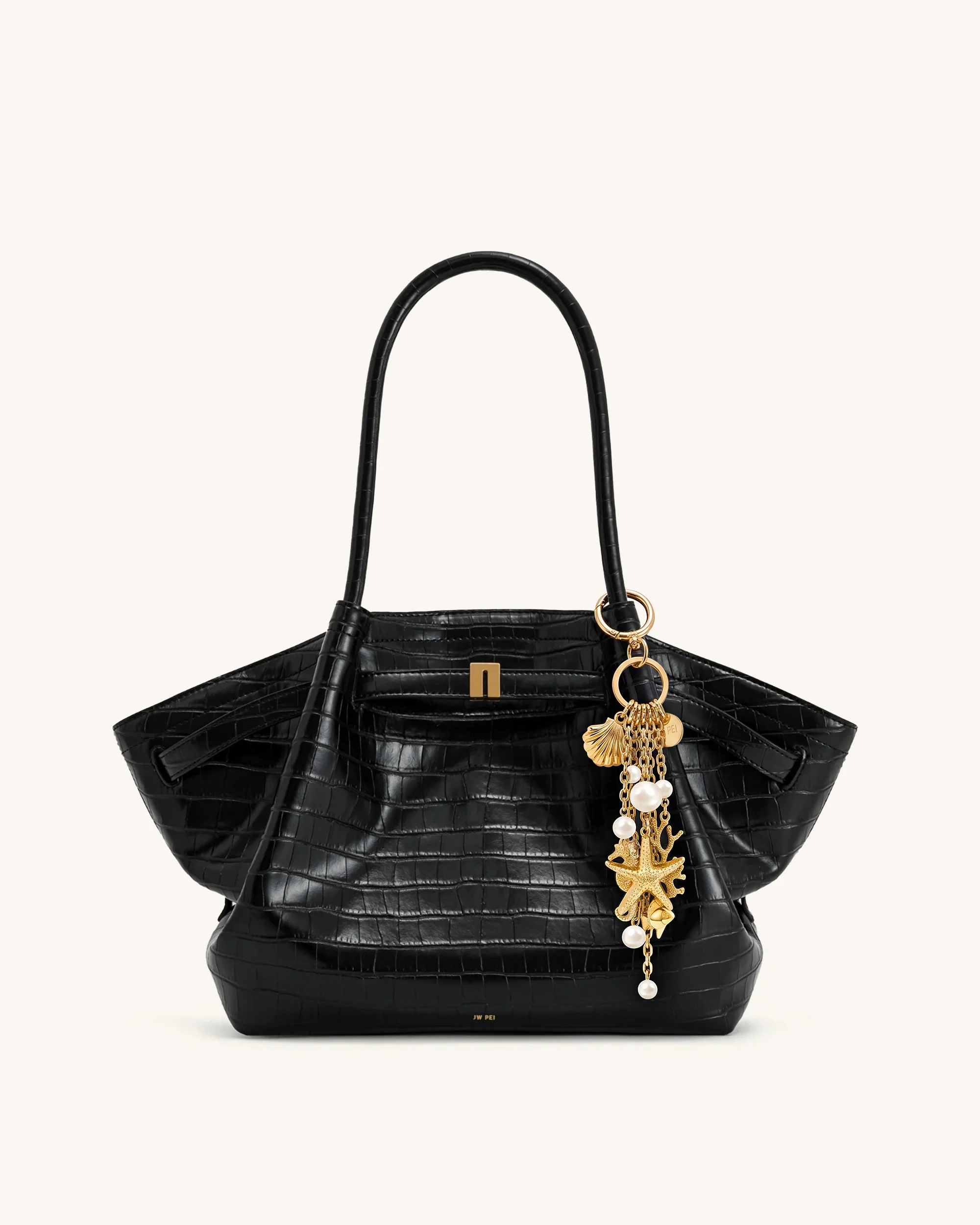 Ocean Kreatur Kunstperlen-Taschenanhänger - Gold - Image 4