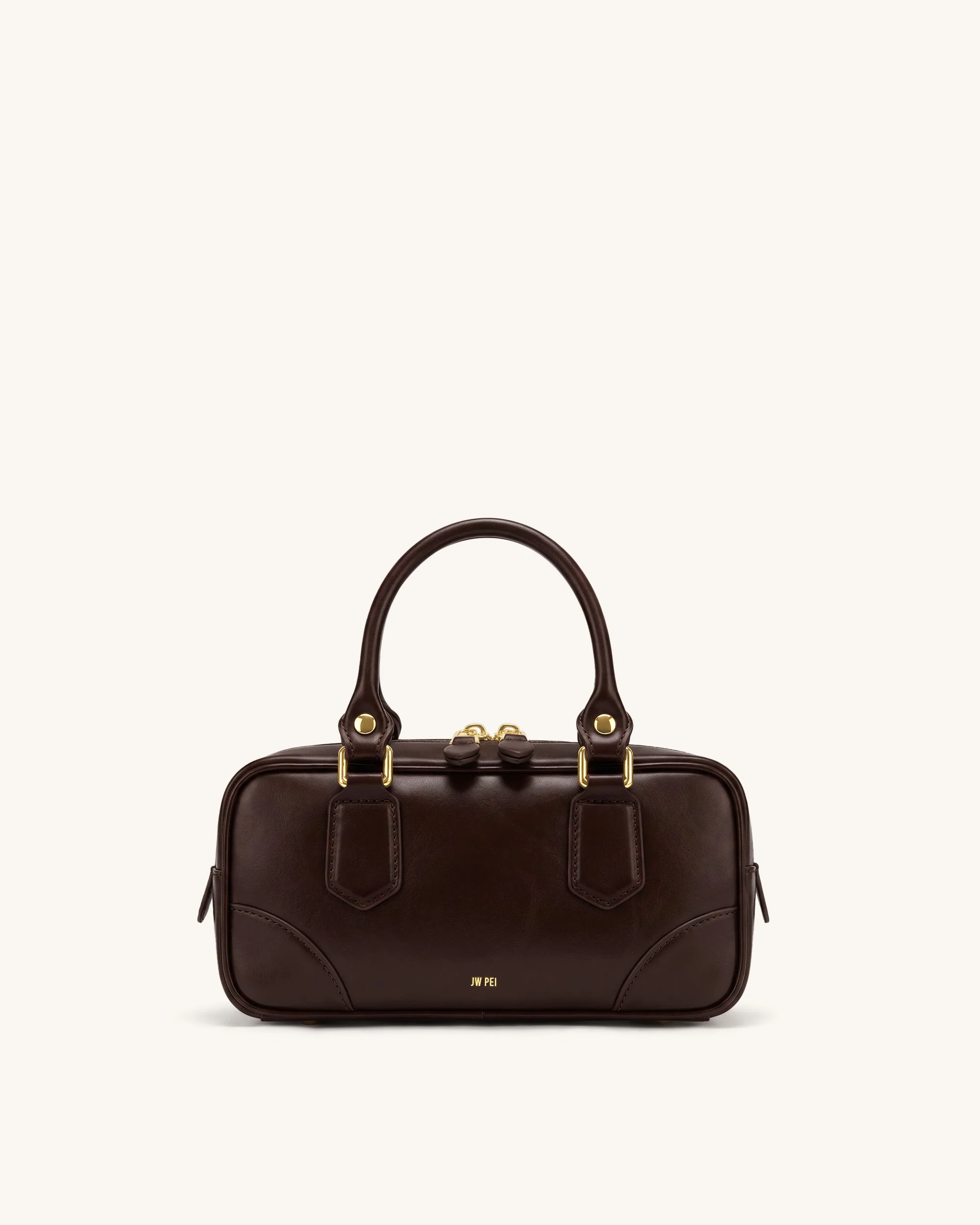 Odette Boston-Tasche mit Henkel - Dunkelbraun