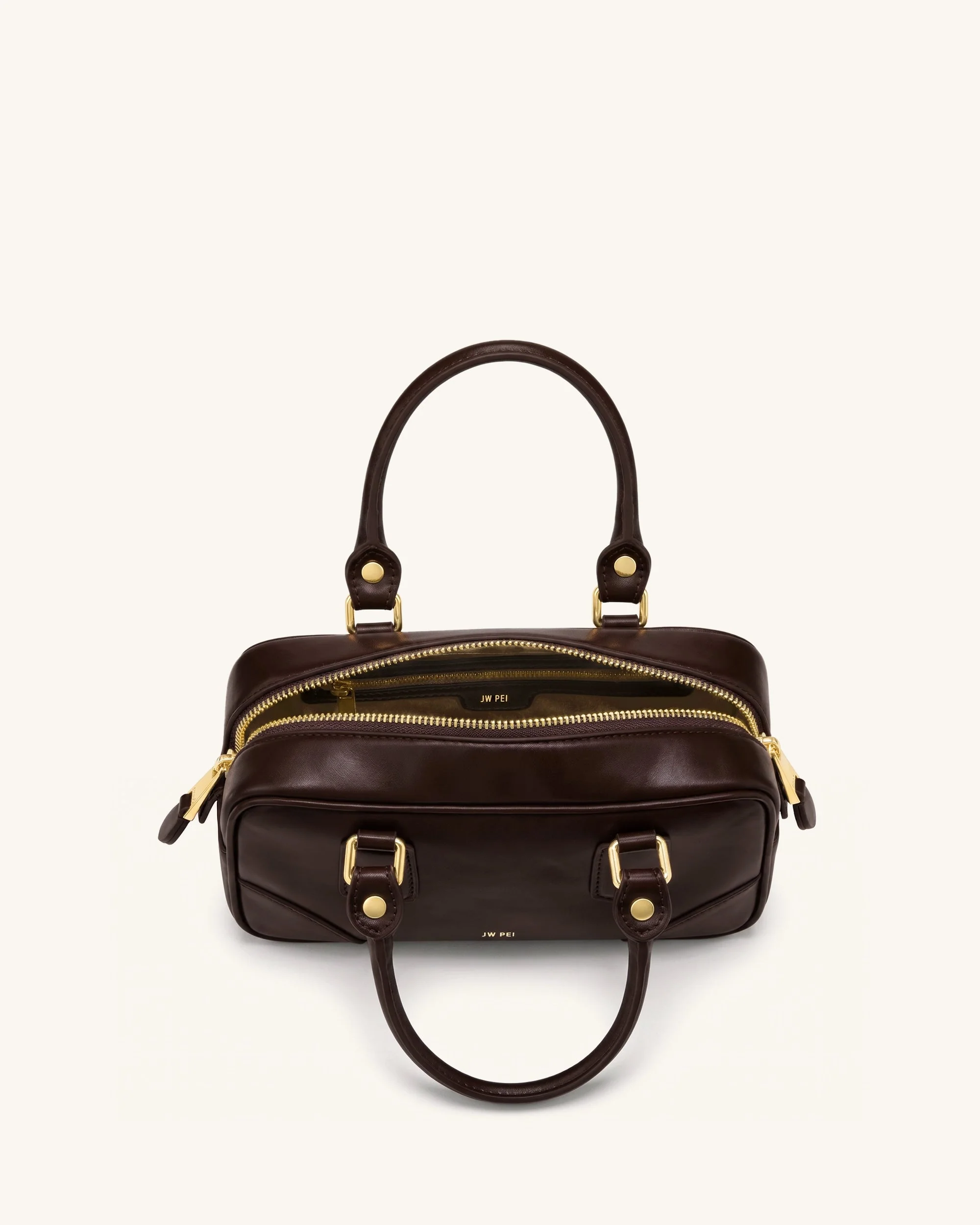 Odette Boston-Tasche mit Henkel - Dunkelbraun - Image 4
