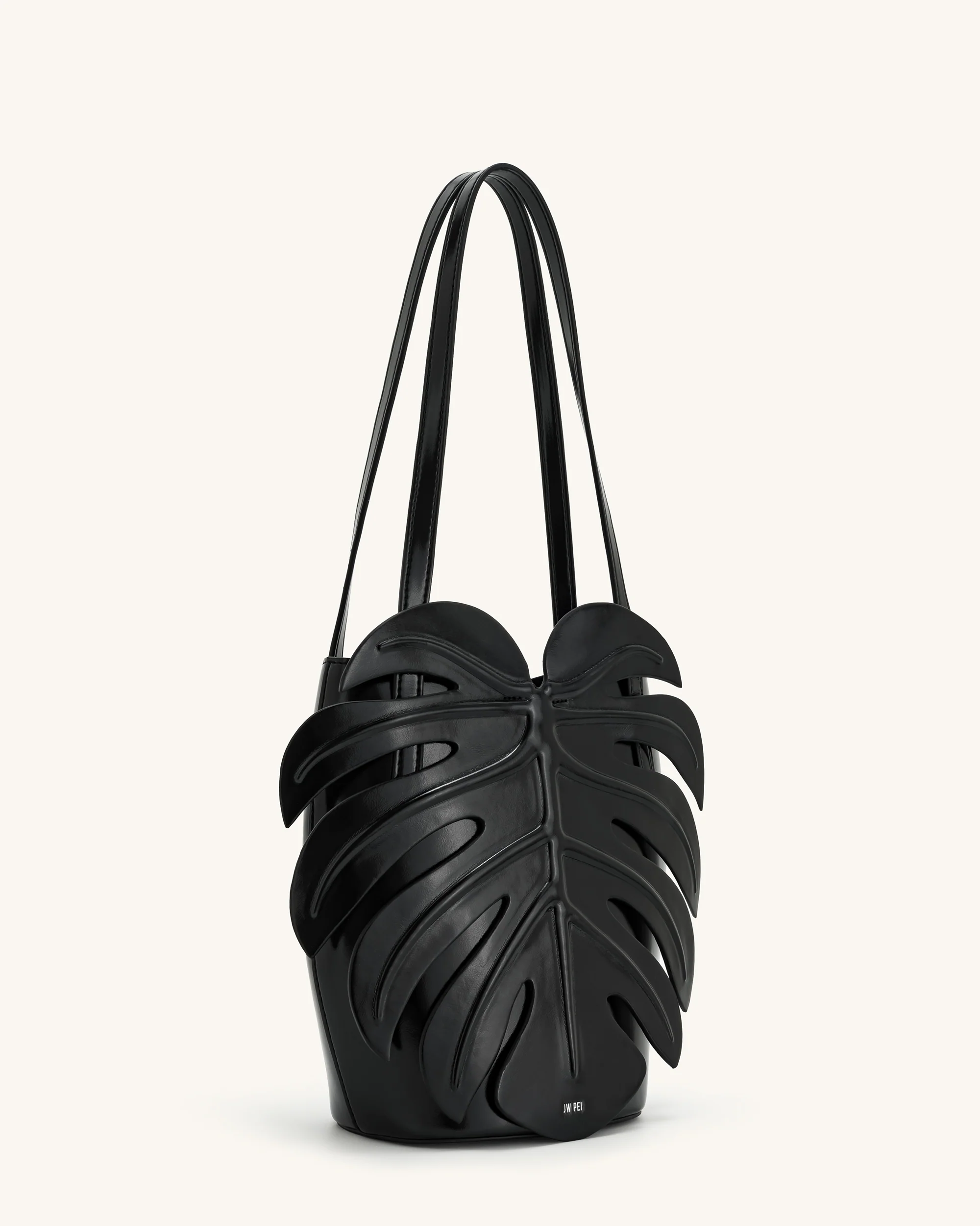 Cecelia Blattform Schultertasche - Schwarz - Image 2