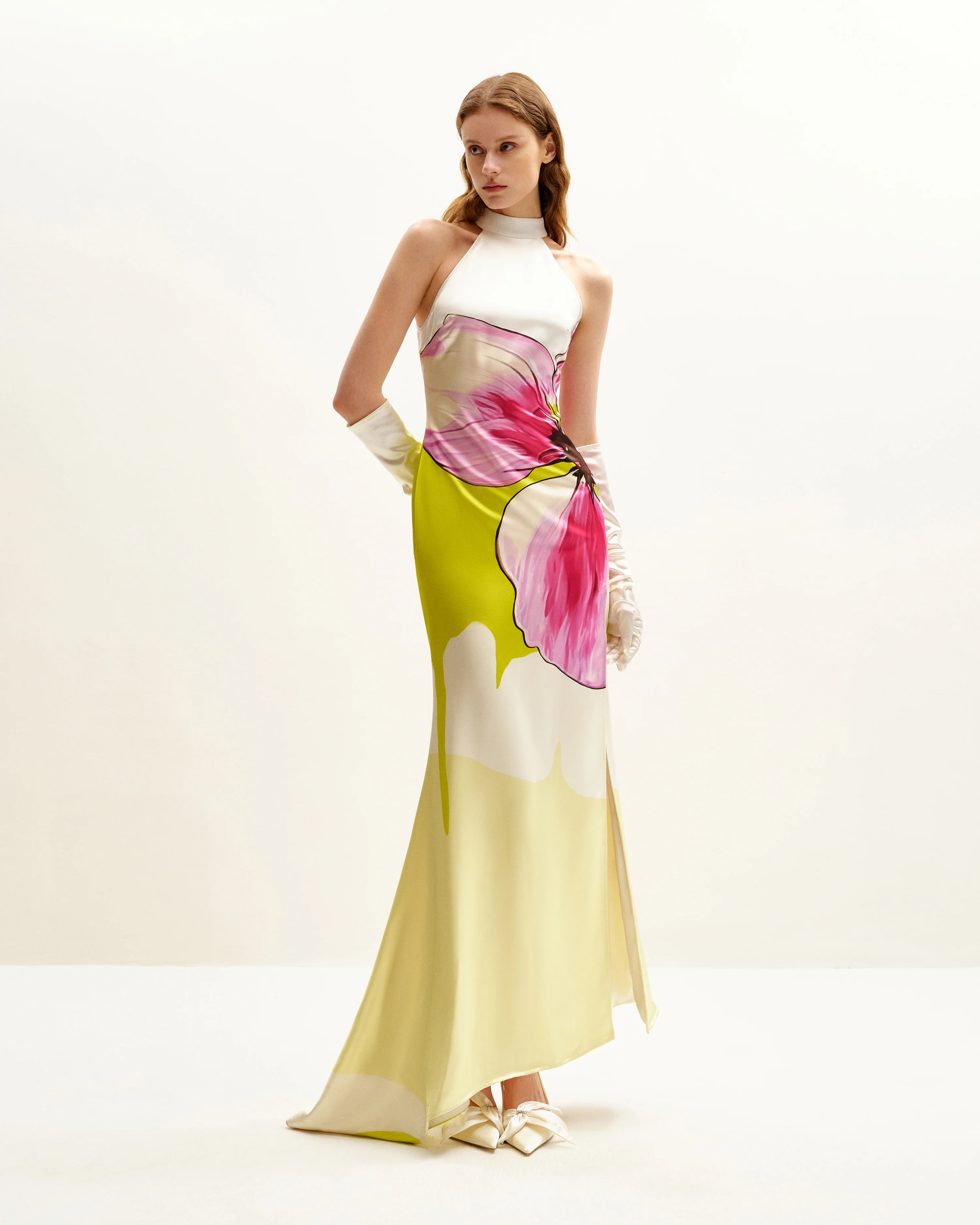 Olivia Blumenhalterkleid - Mehrfarbig
