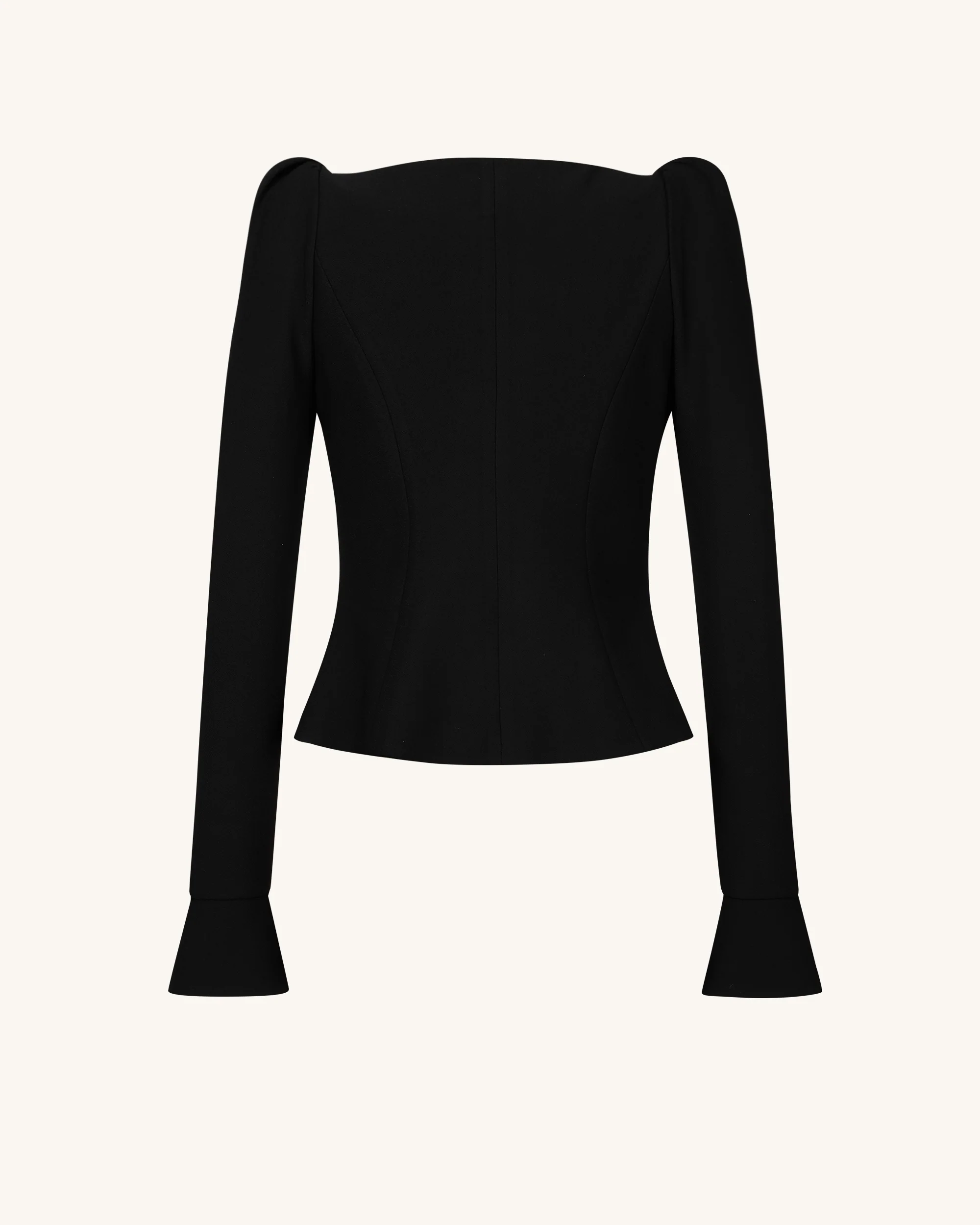 Olivia Blazer mit Puff-Schultern - Schwarz - Image 5