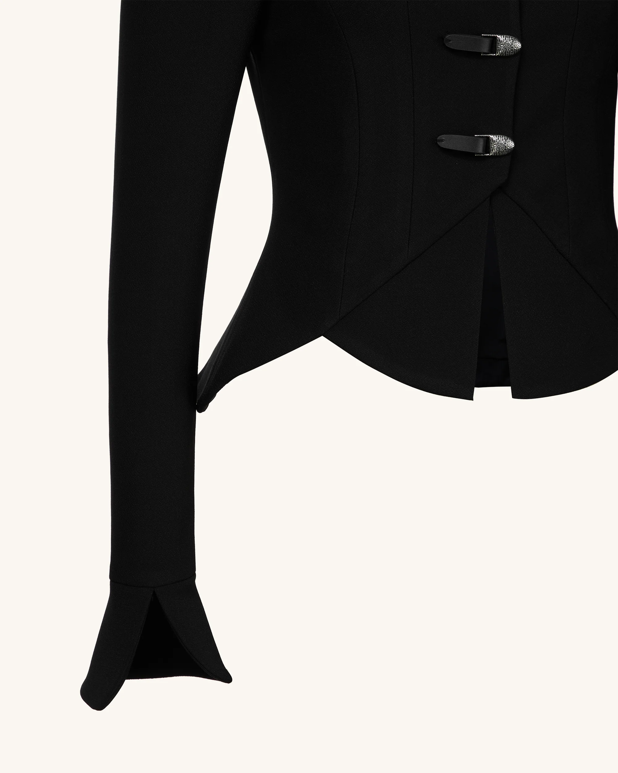 Olivia Blazer mit Puff-Schultern - Schwarz - Image 6