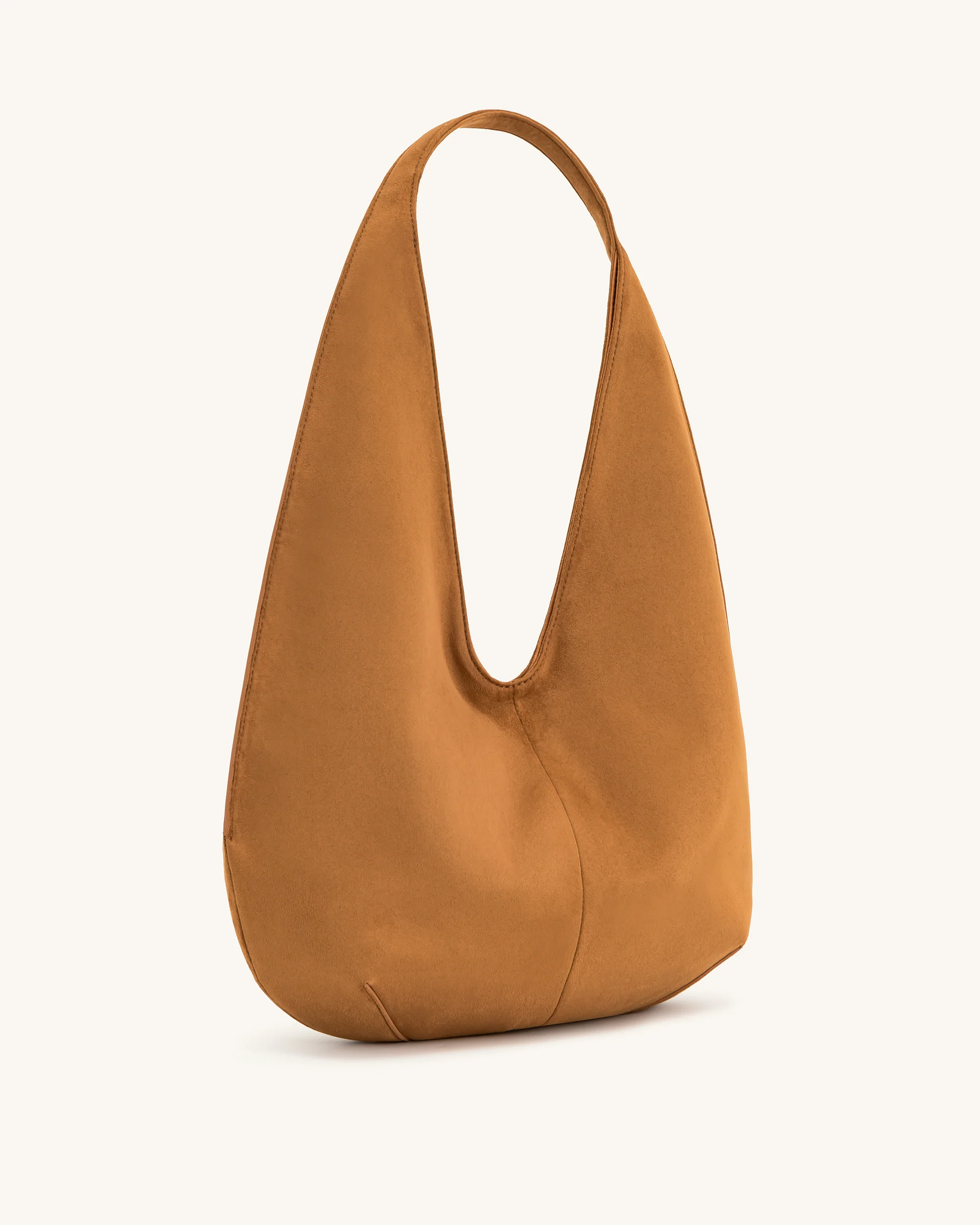 Dara Faux-Suede Hobo-Tasche - Gelbbraun - Image 2