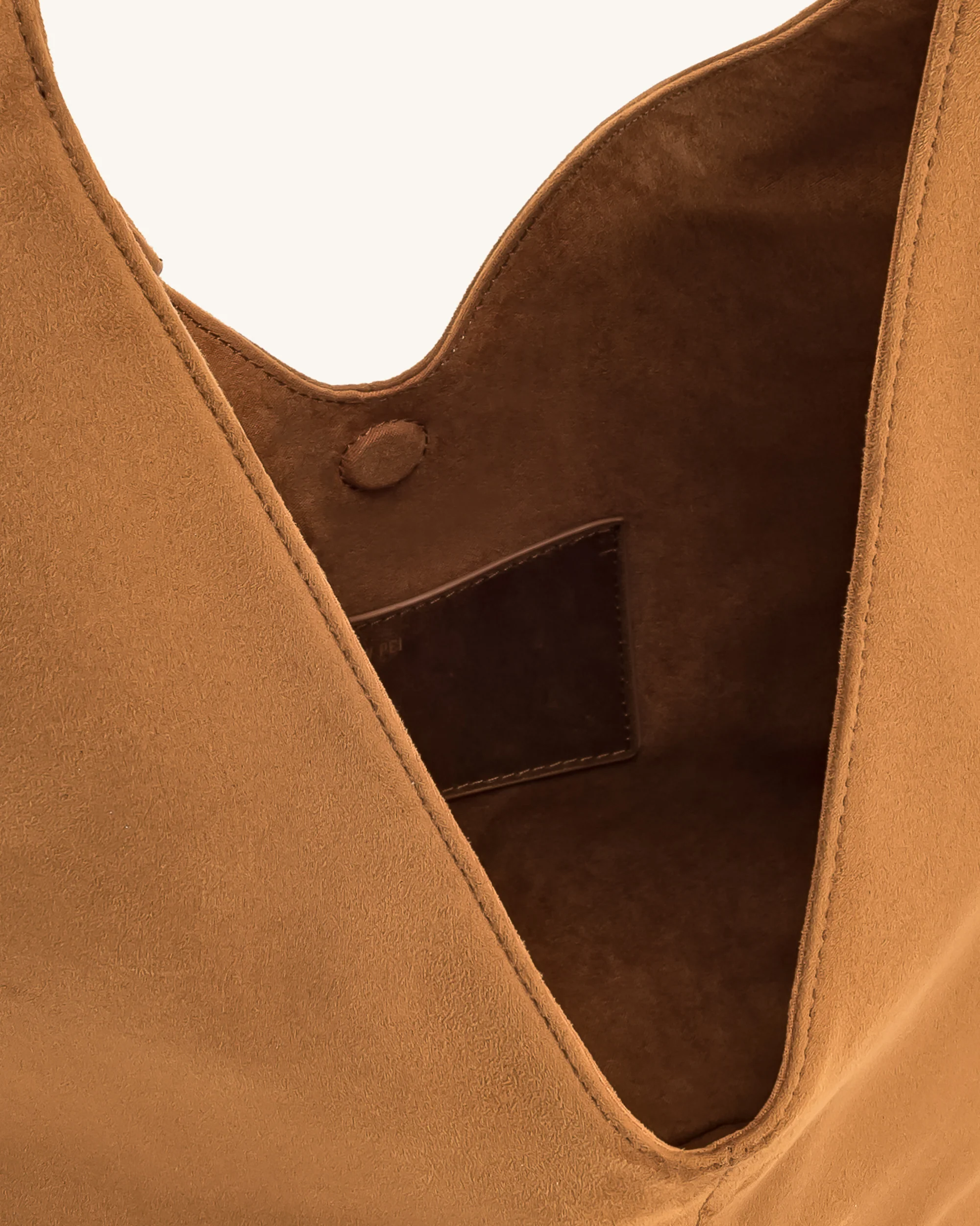 Dara Faux-Suede Hobo-Tasche - Gelbbraun - Image 4
