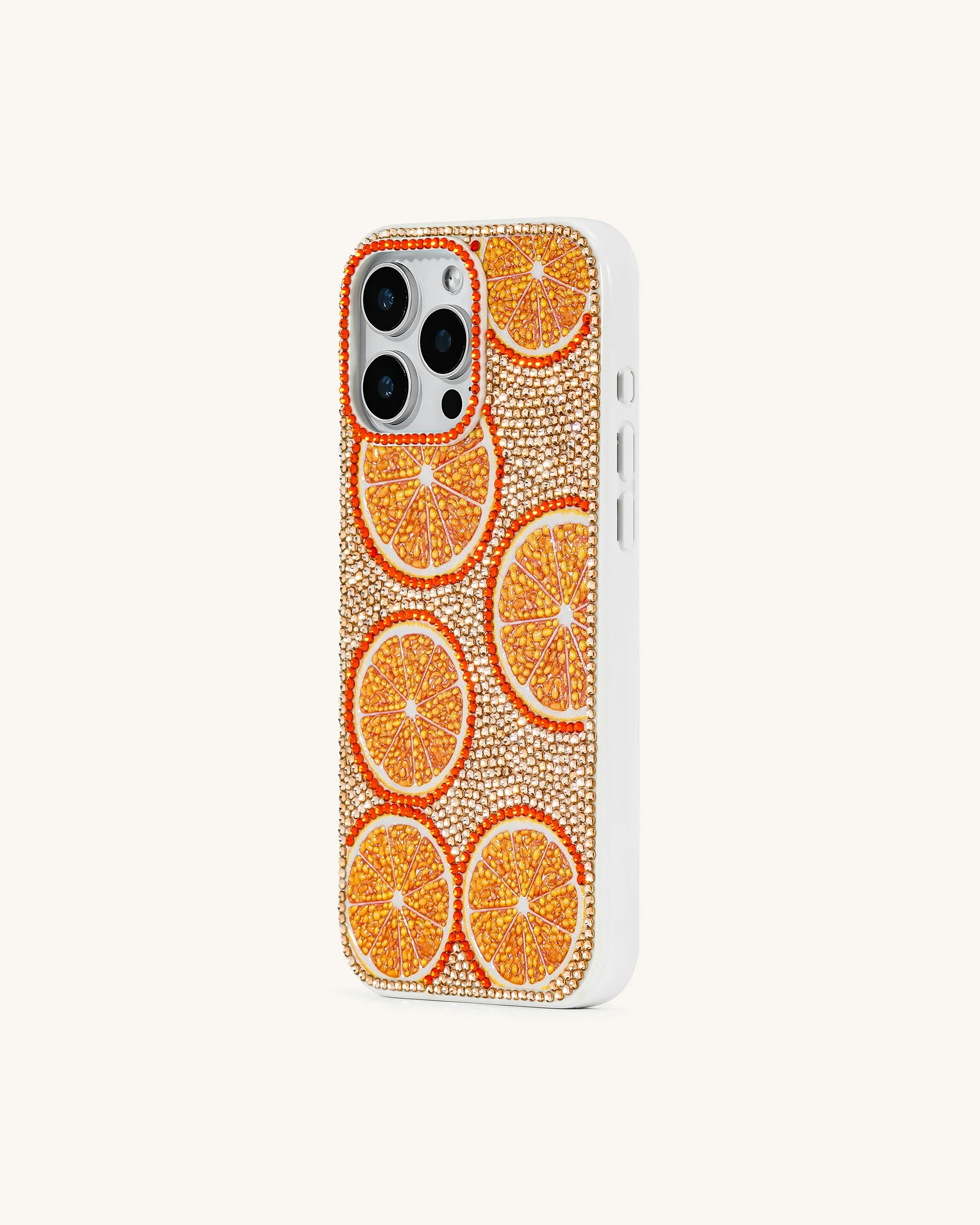 Orange Burst Bling Handyhülle – Bunt/Orange - Image 2