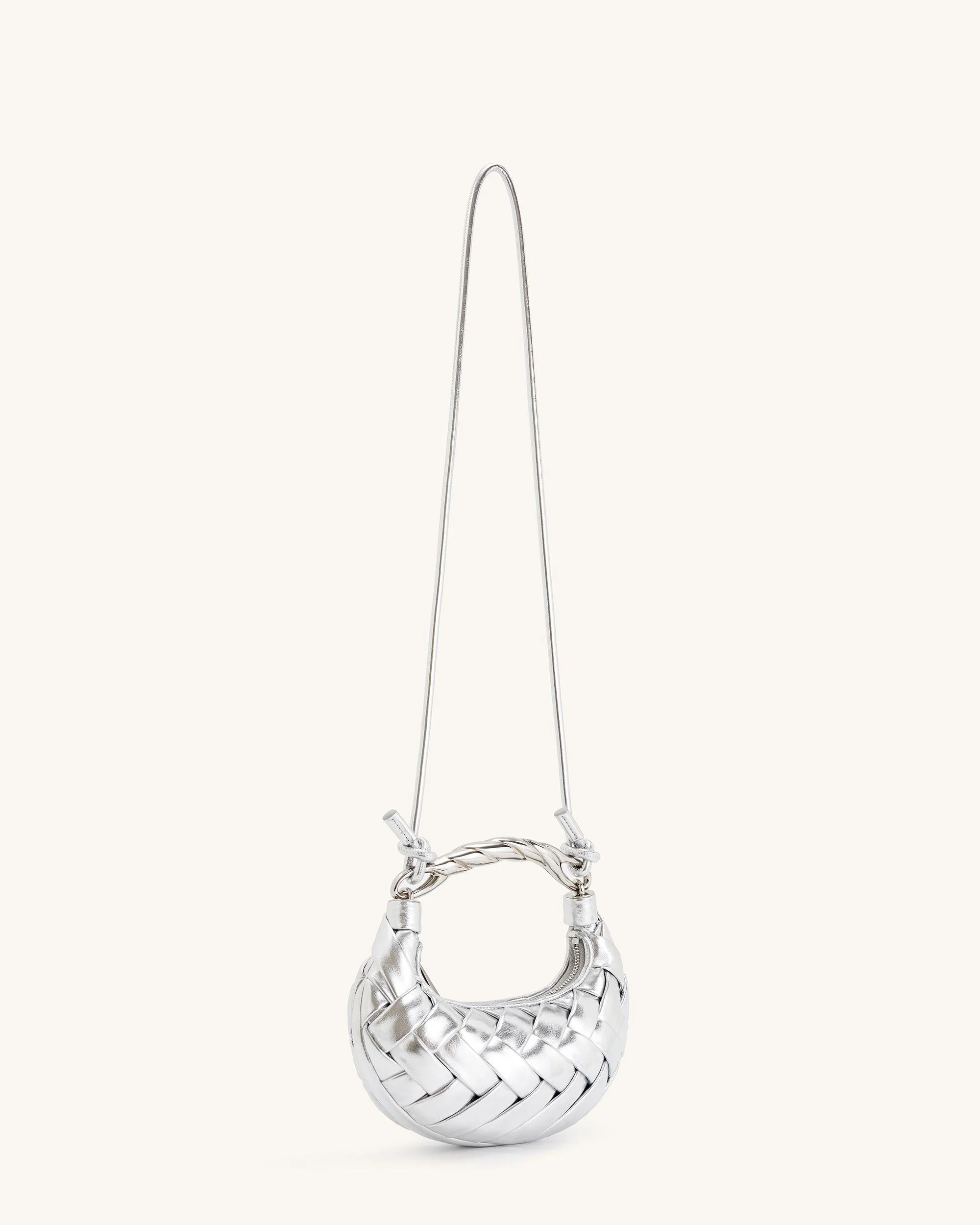 Orla Flecht-Handtasche - Silber - Image 2