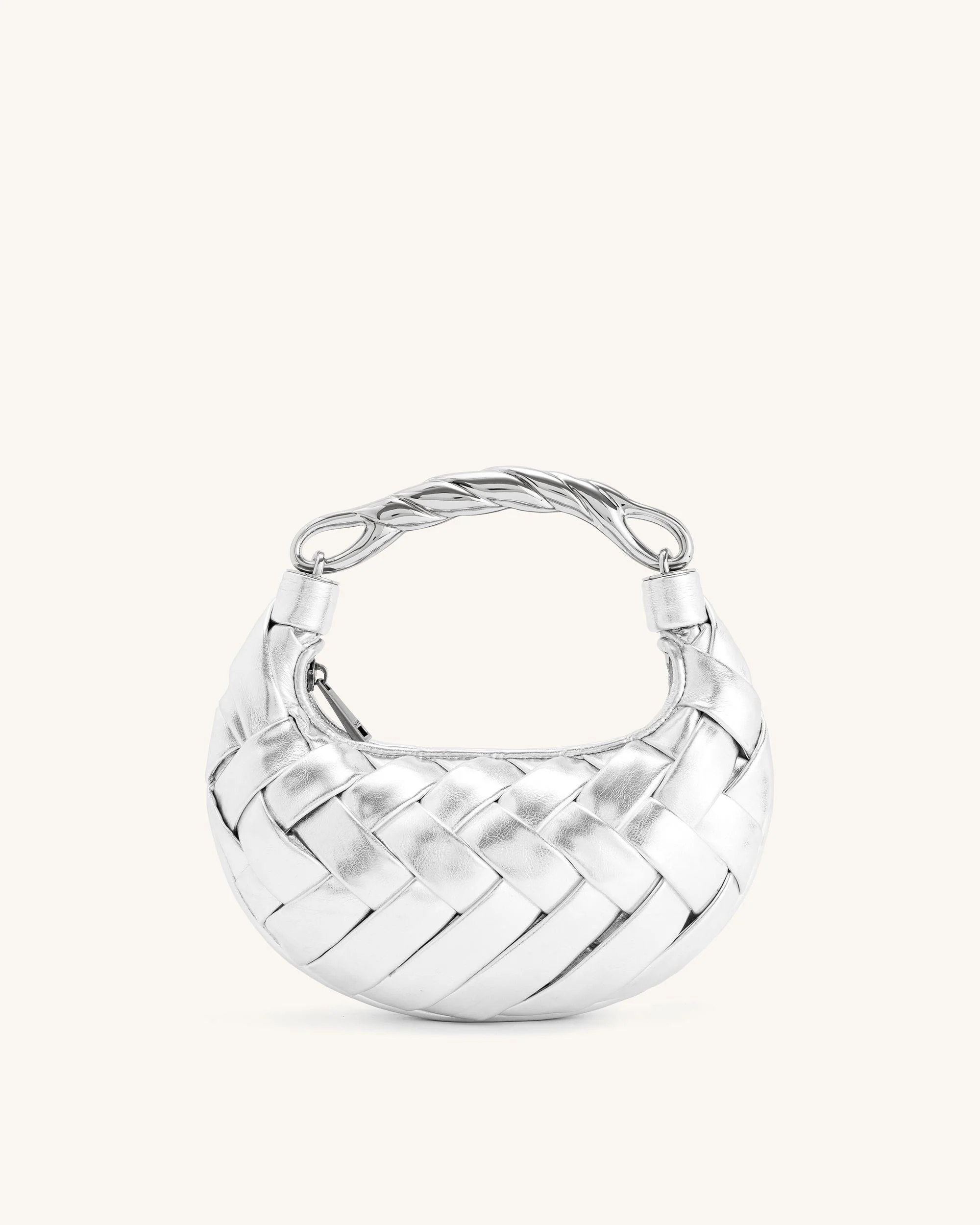 Orla Flecht-Handtasche - Silber - Image 3