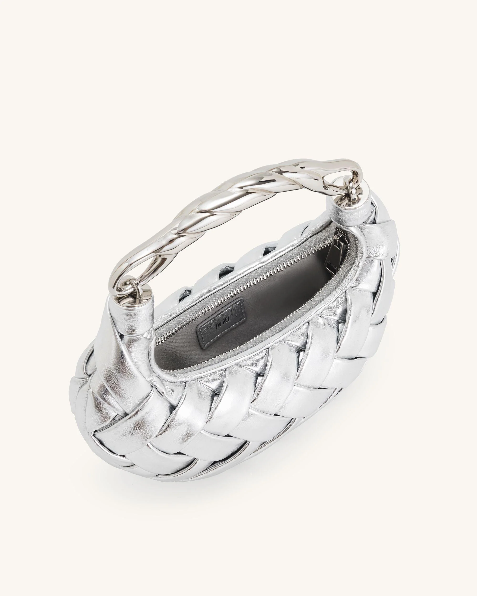 Orla Flecht-Handtasche - Silber - Image 4