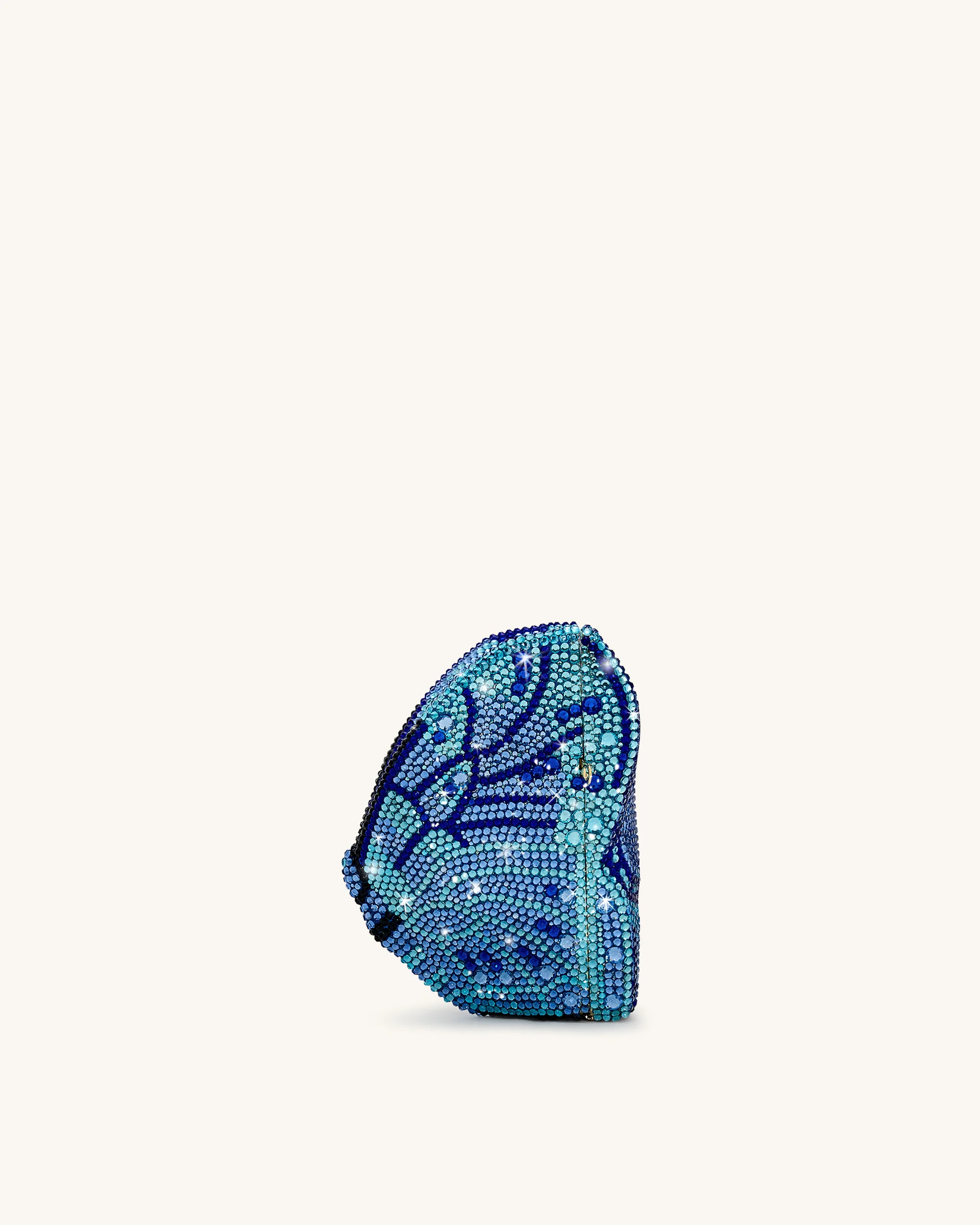 Paisley Kristall-Schmetterlings-Clutch - Blau - Image 2
