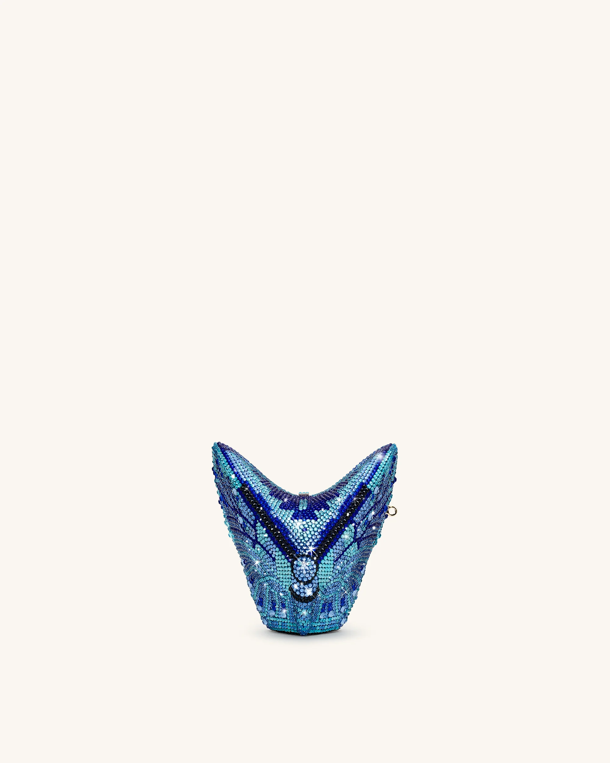Paisley Kristall-Schmetterlings-Clutch - Blau - Image 3