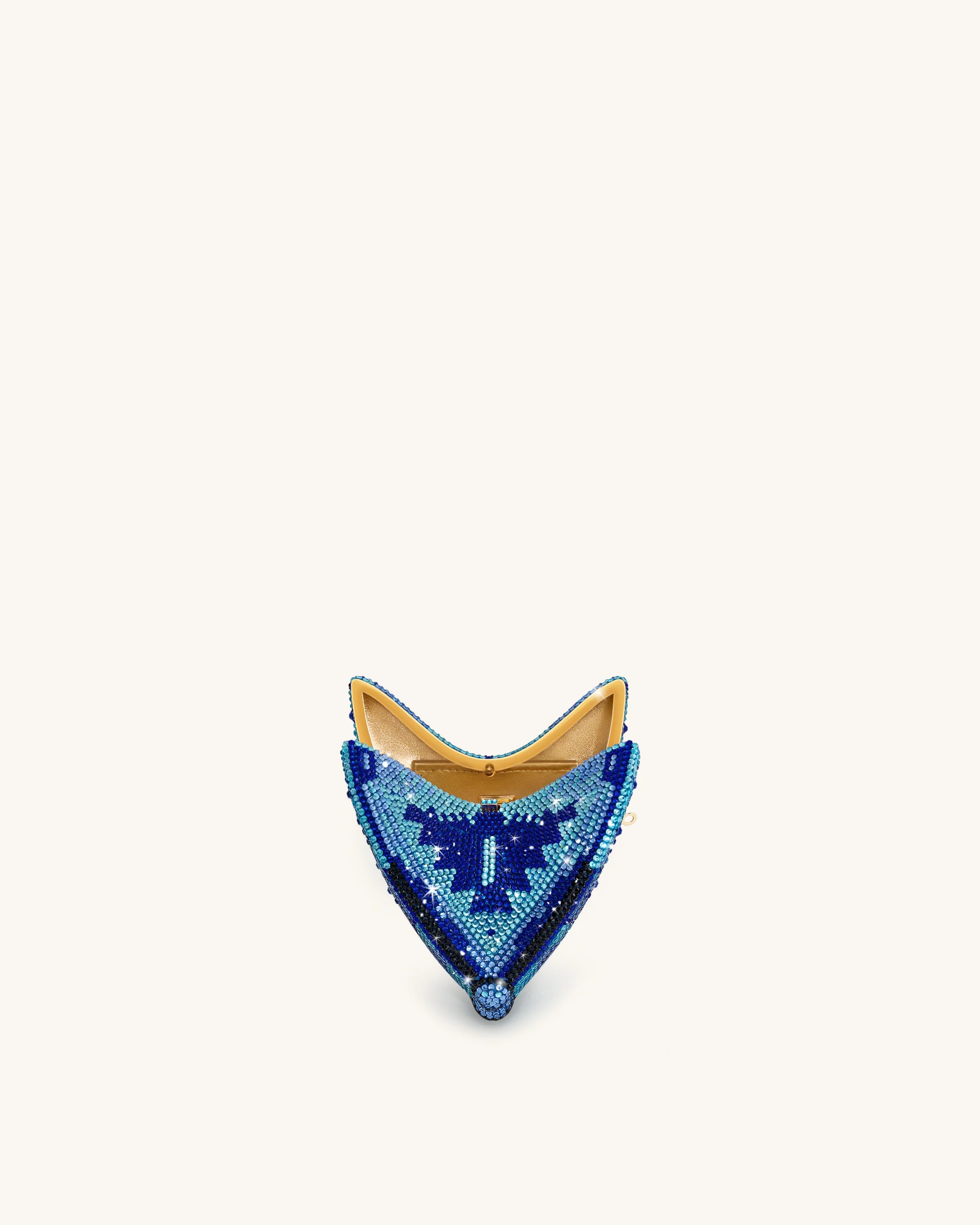Paisley Kristall-Schmetterlings-Clutch - Blau - Image 4