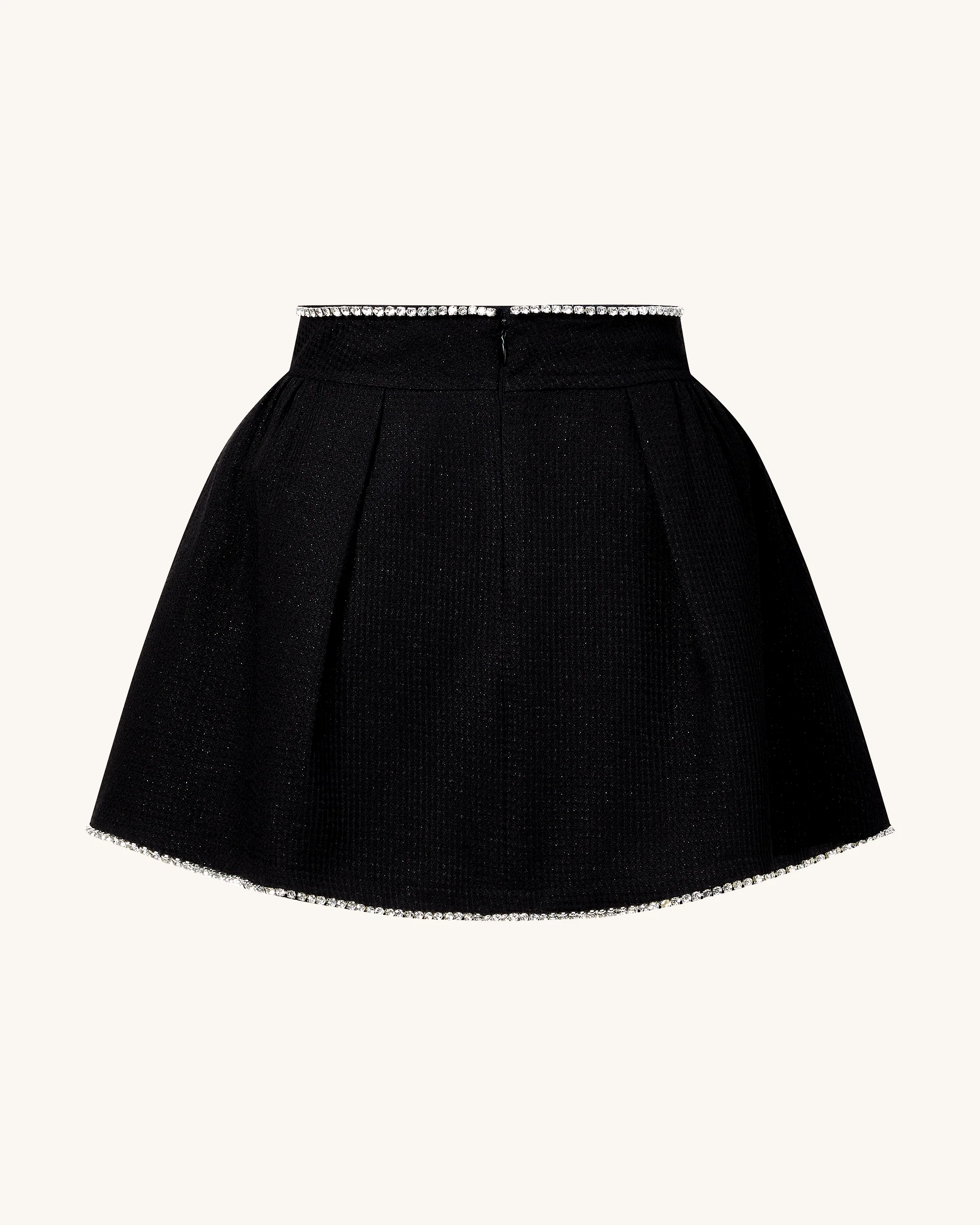 Perlenverzierte Tweed-Set - Schwarz - Image 8