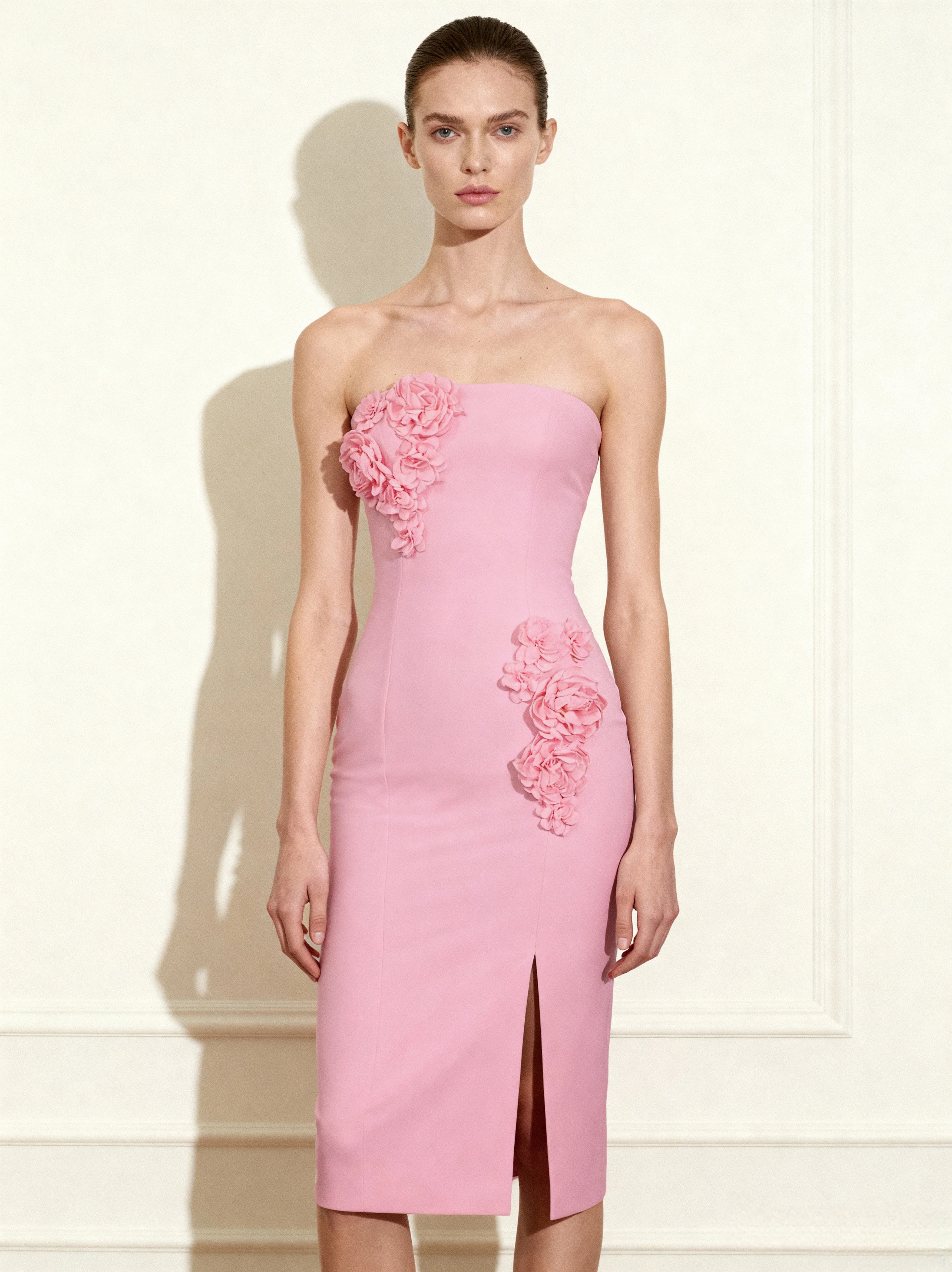 Petal Perfection Cocktailkleid – Rosa
