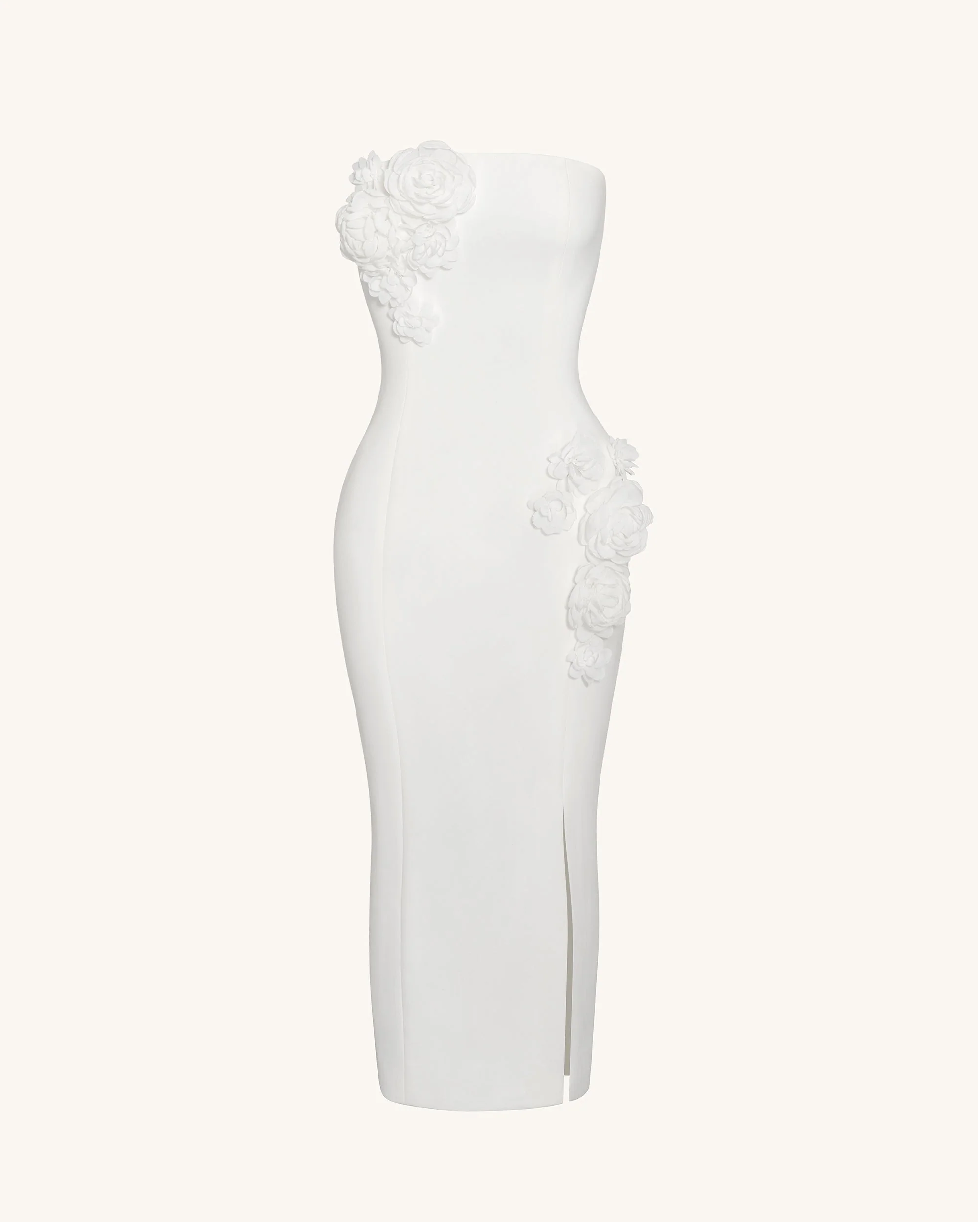 Petal Perfection Cocktailkleid - Weiß - Image 4