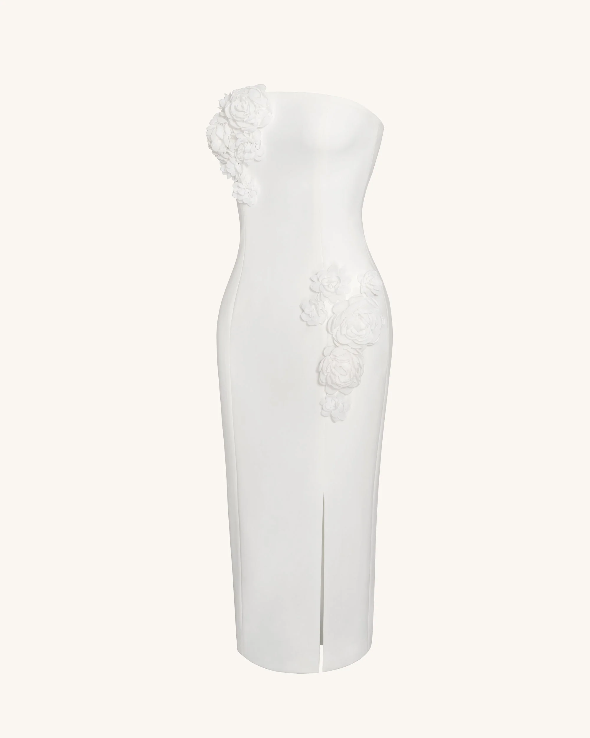 Petal Perfection Cocktailkleid - Weiß - Image 5