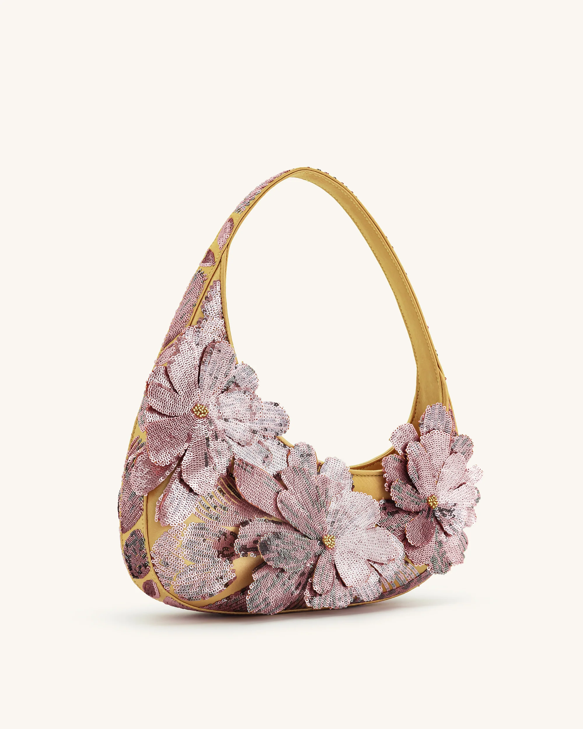 Harlee Pailletten-Schultertasche - Rosa - Image 2
