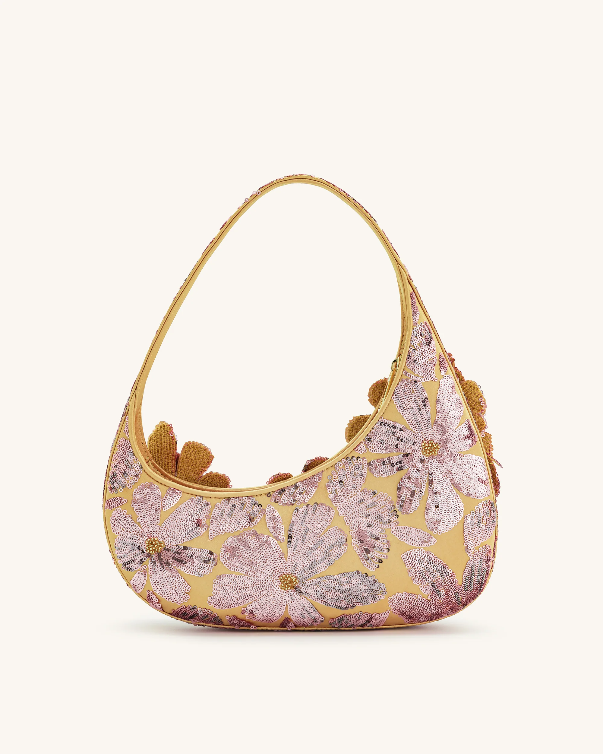 Harlee Pailletten-Schultertasche - Rosa - Image 3