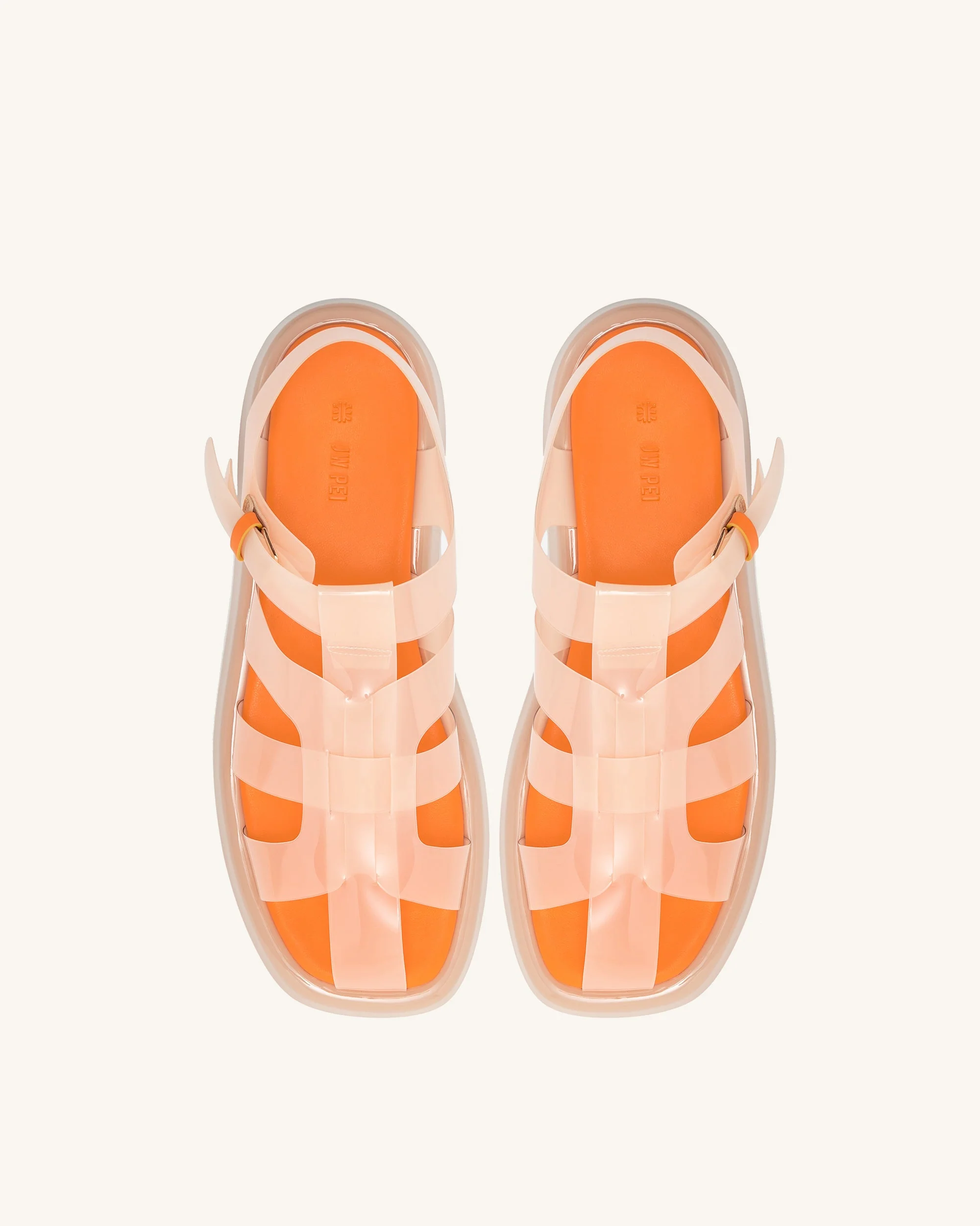 Piper Plateau-Sandale - Beige & Orange - Image 3
