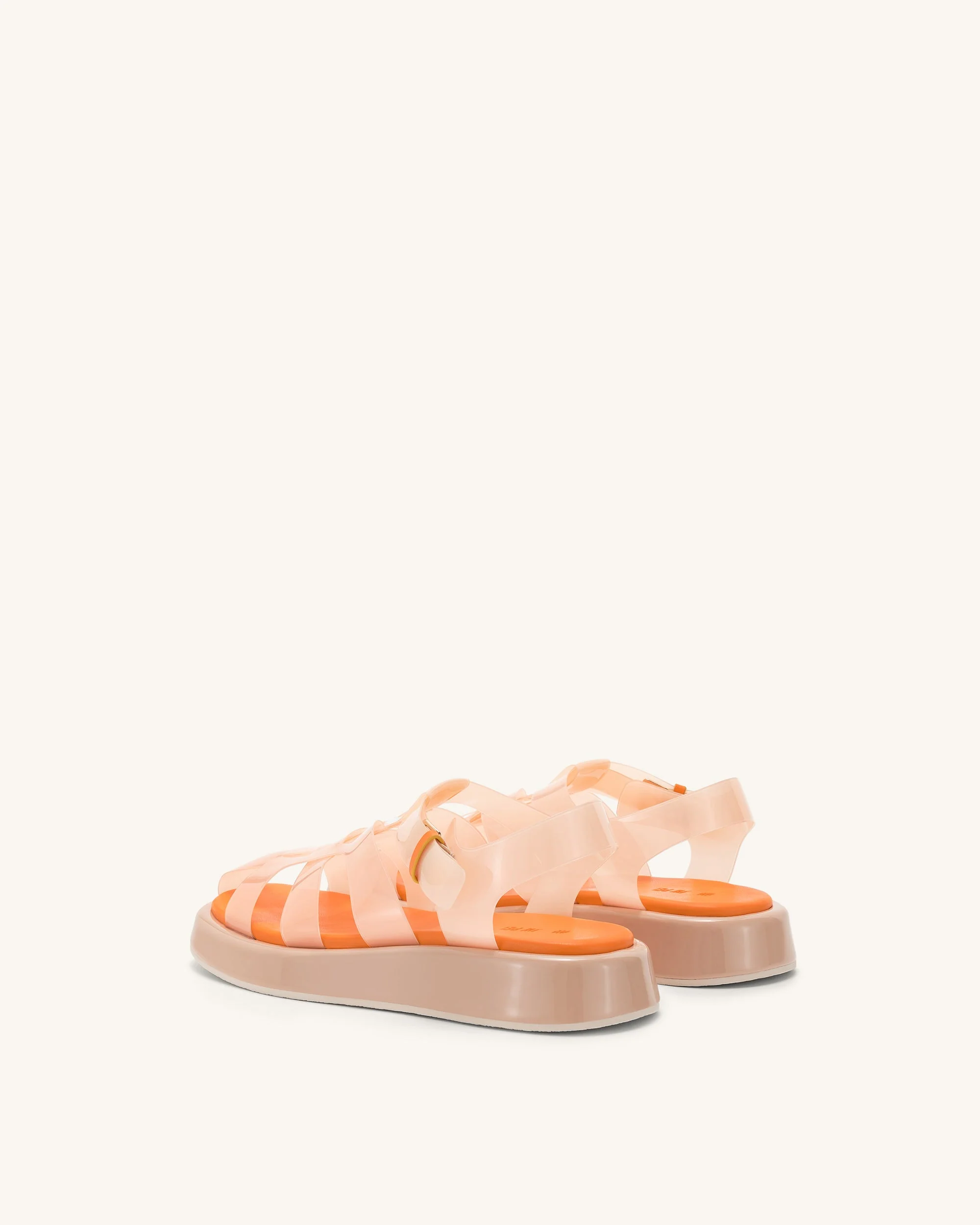 Piper Plateau-Sandale - Beige & Orange - Image 4