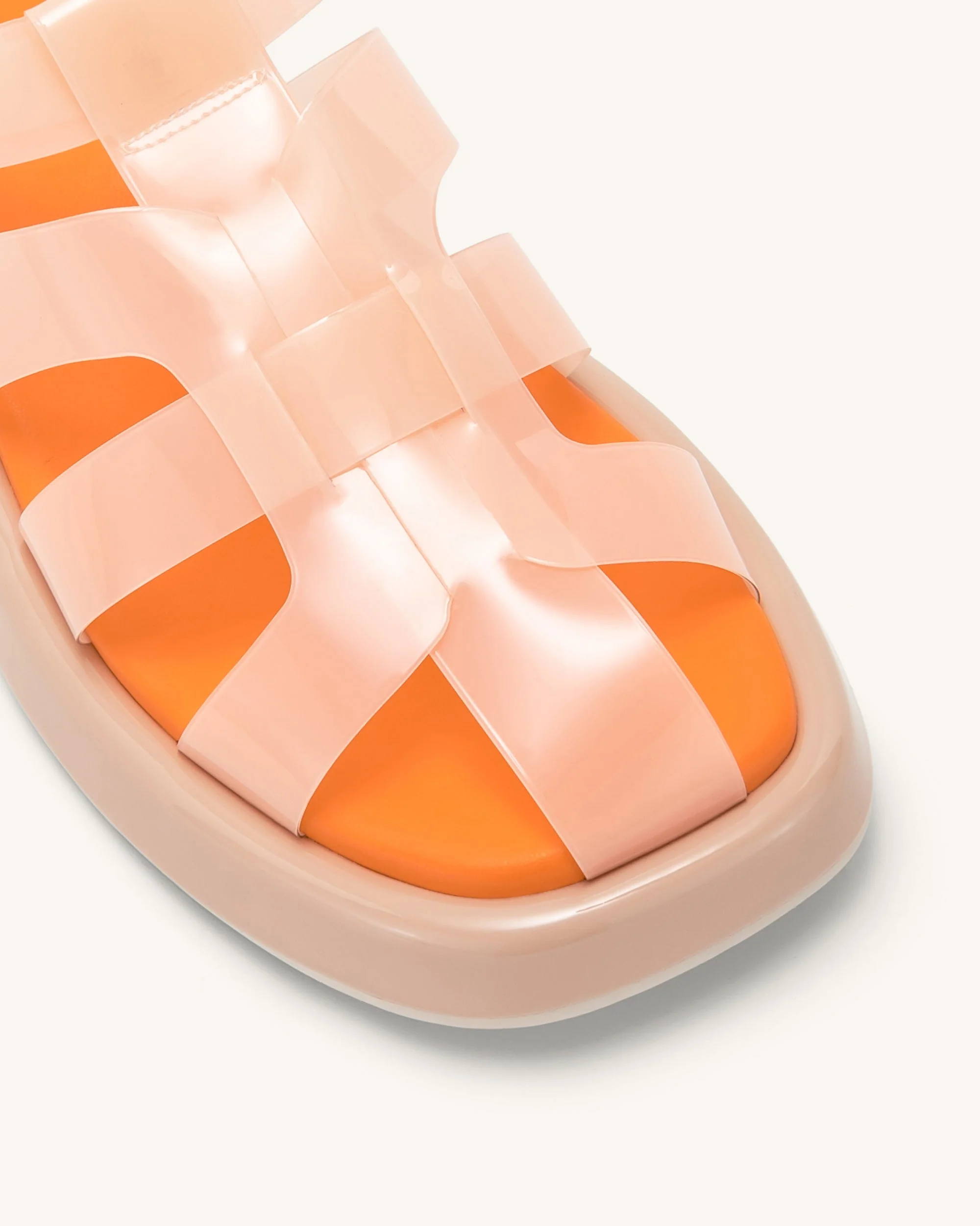 Piper Plateau-Sandale - Beige & Orange - Image 6