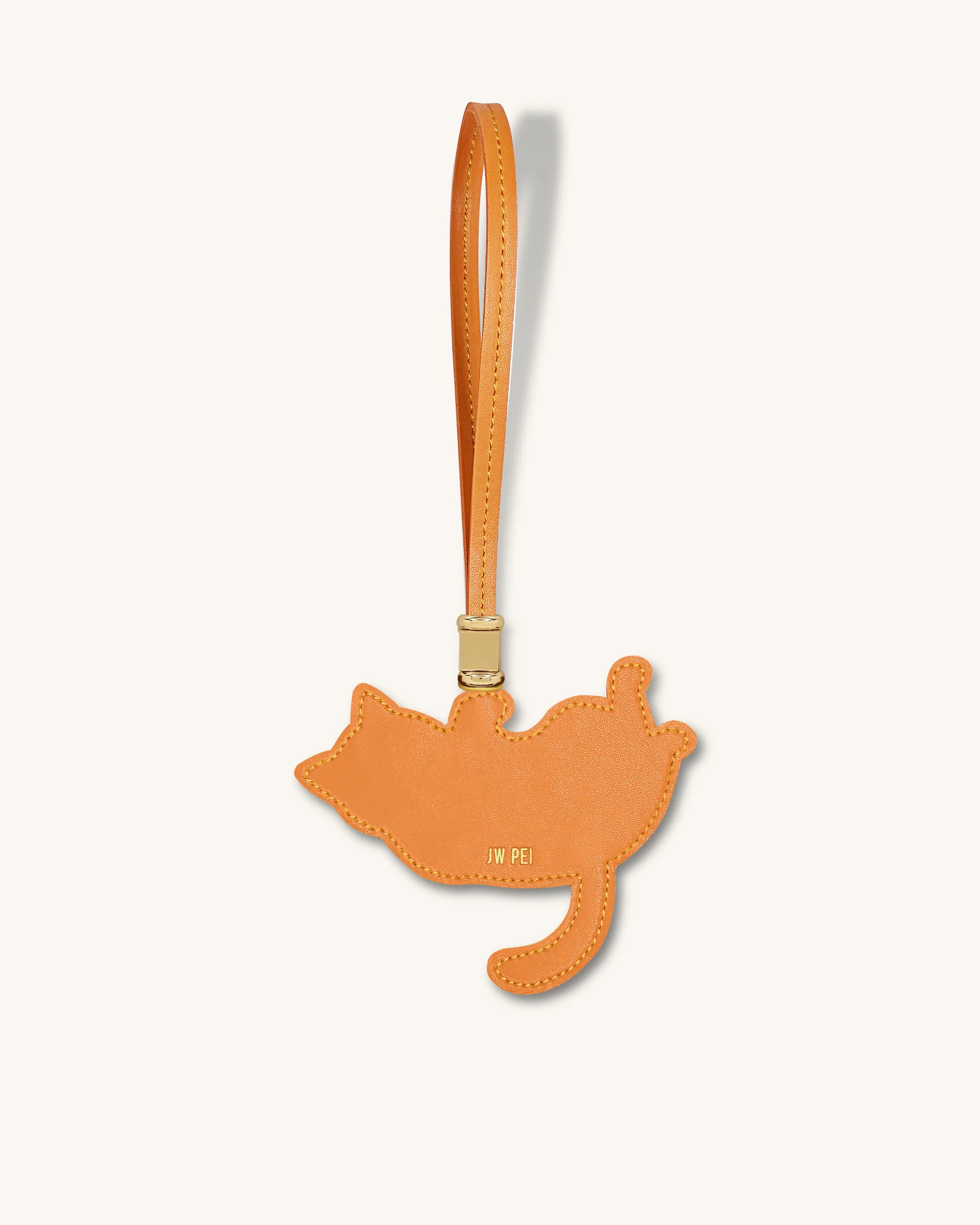 Bag Charm Verspielte Katze - Orange - Image 4