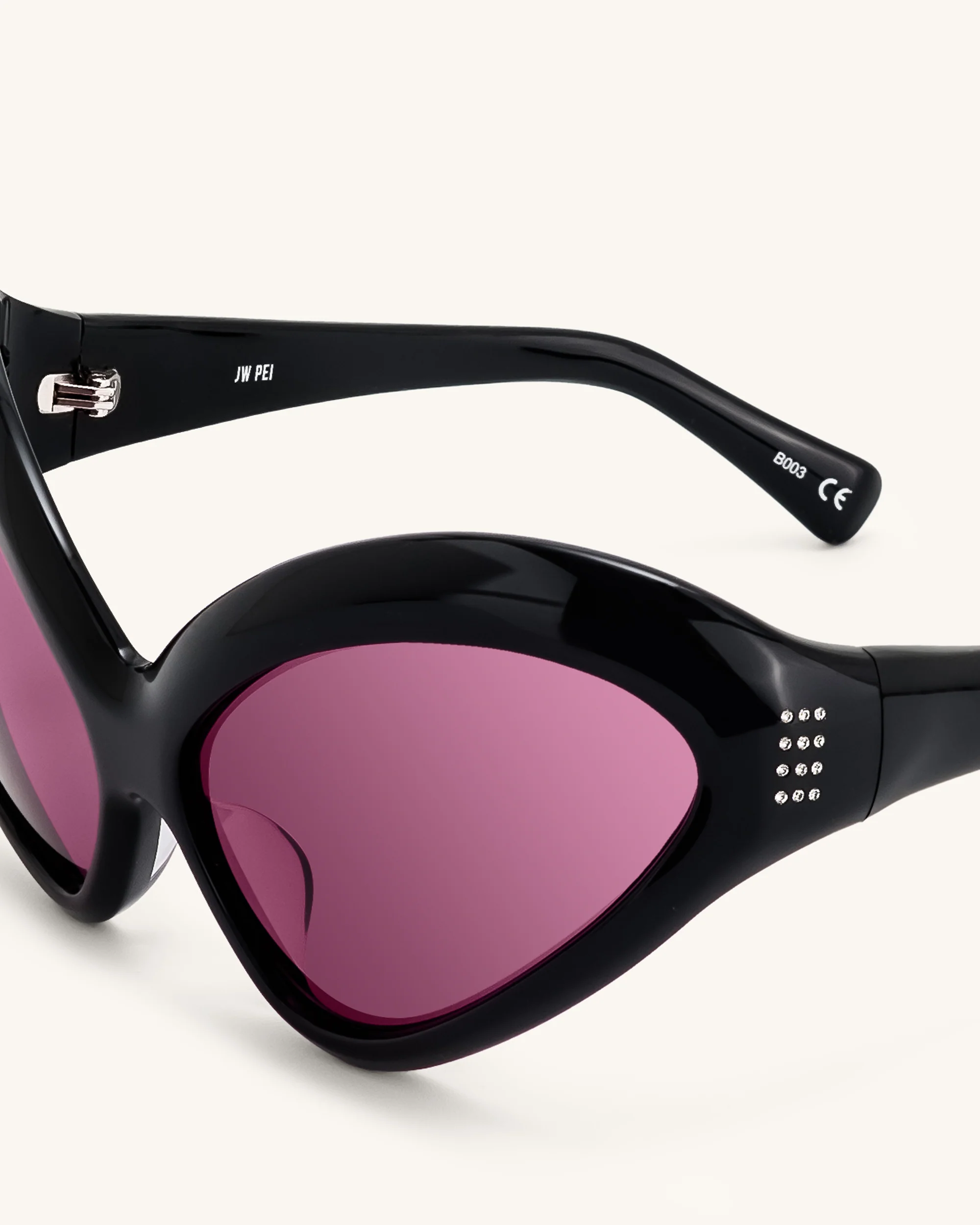 Quorra Cat-Eye Sonnenbrille - Schwarz - Image 5