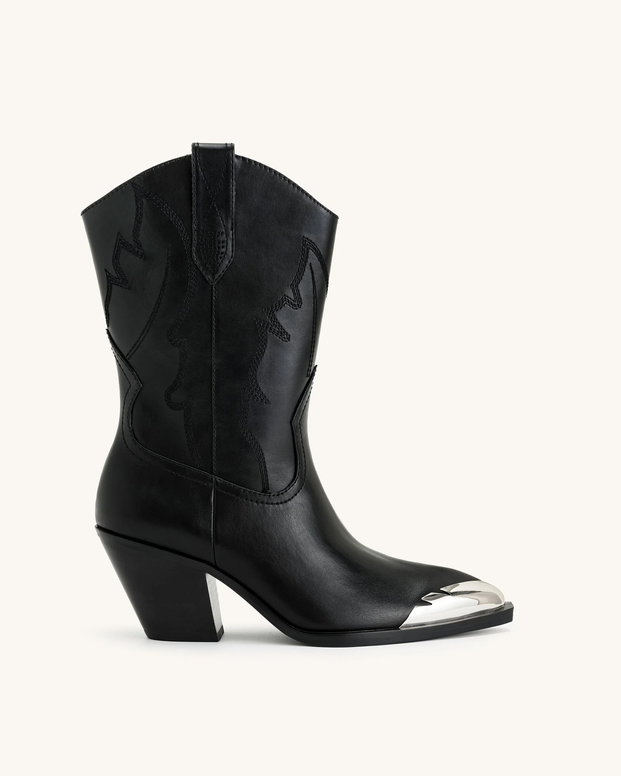 Riya Cowboy Stiefel - Schwarz